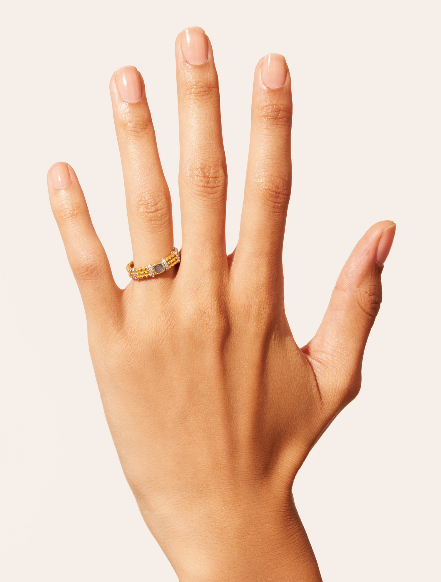 Bague Kaïa - Labradorite