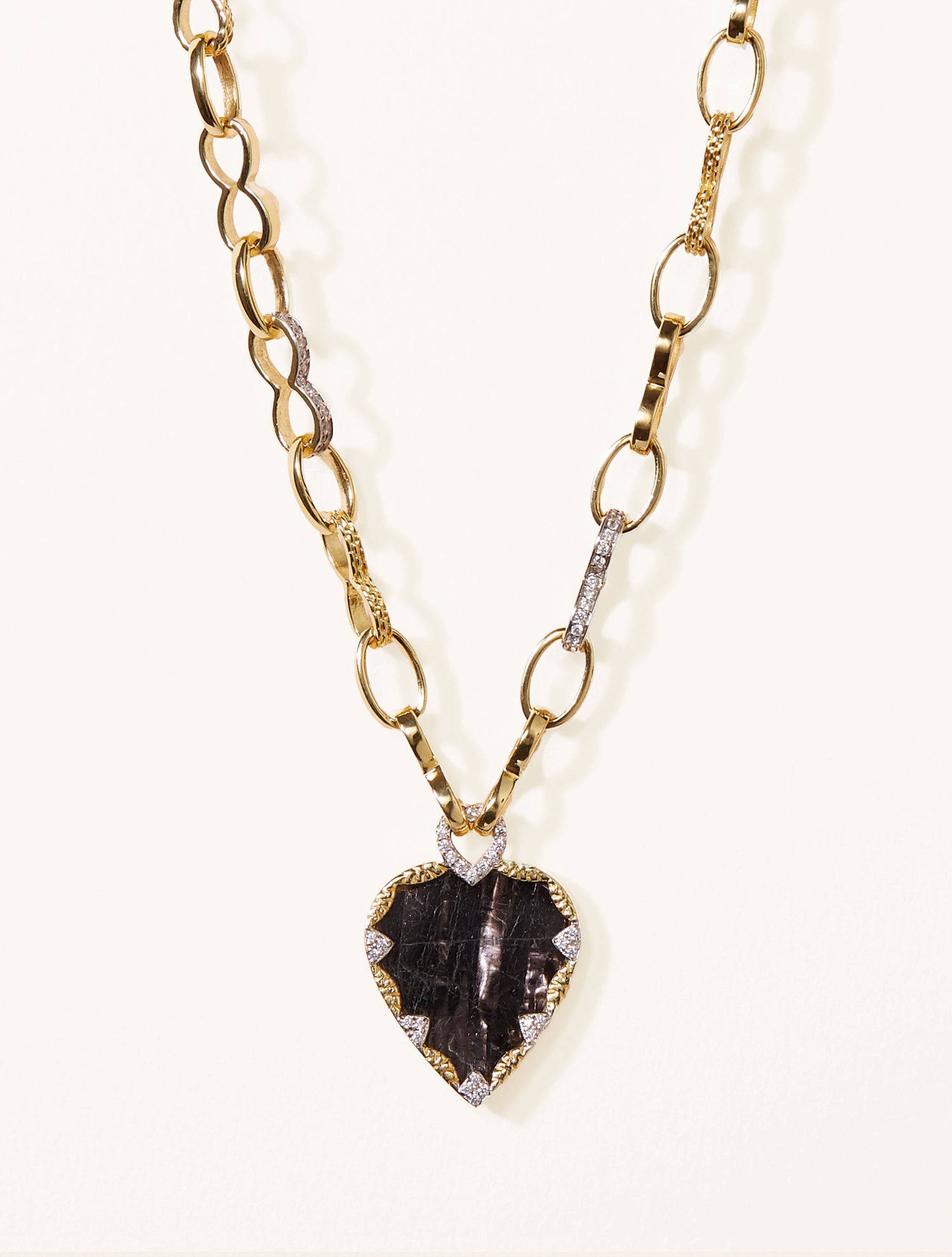 Sautoir Lima - Onyx Texturé