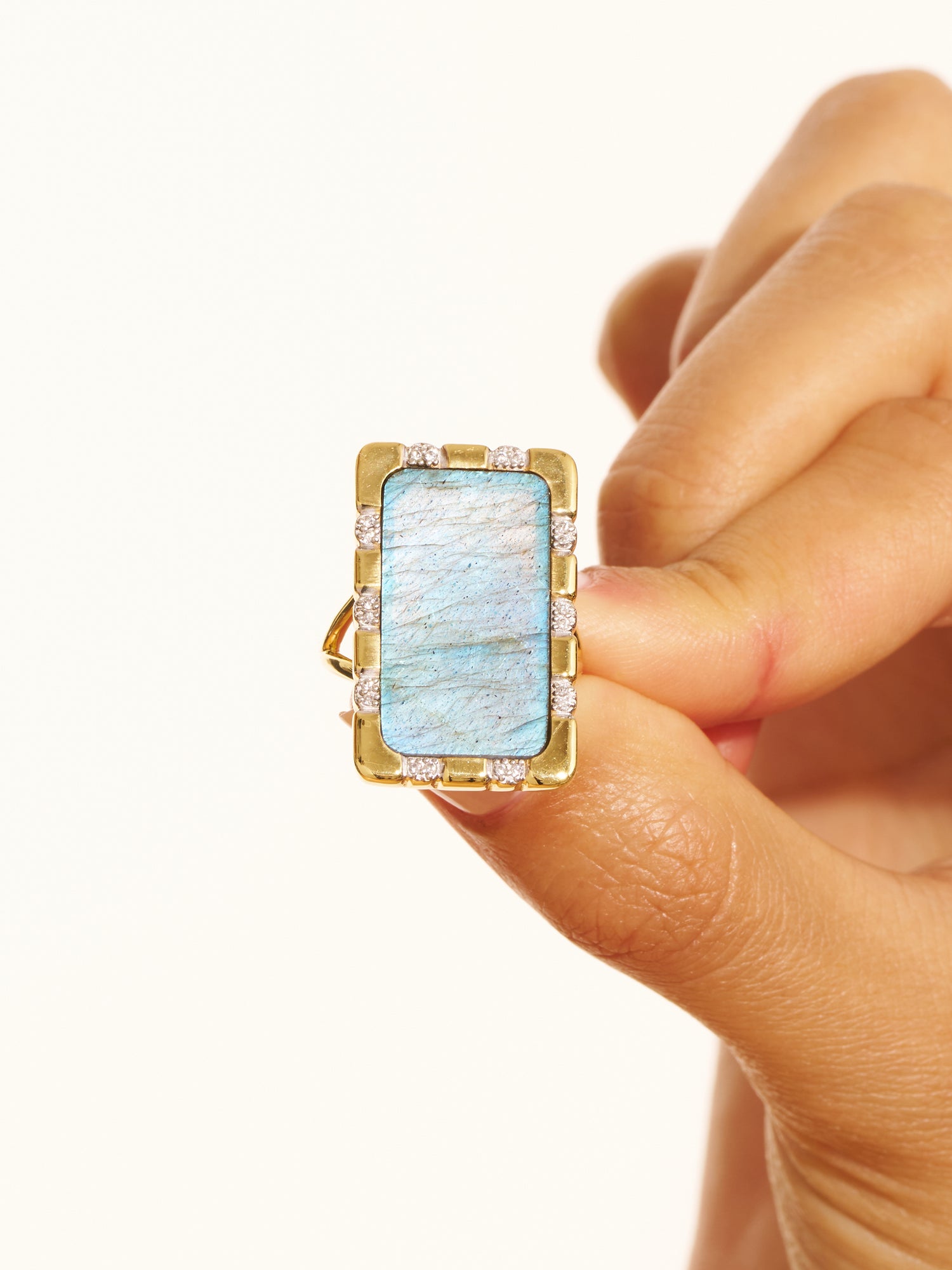 Bague Bianca - Labradorite