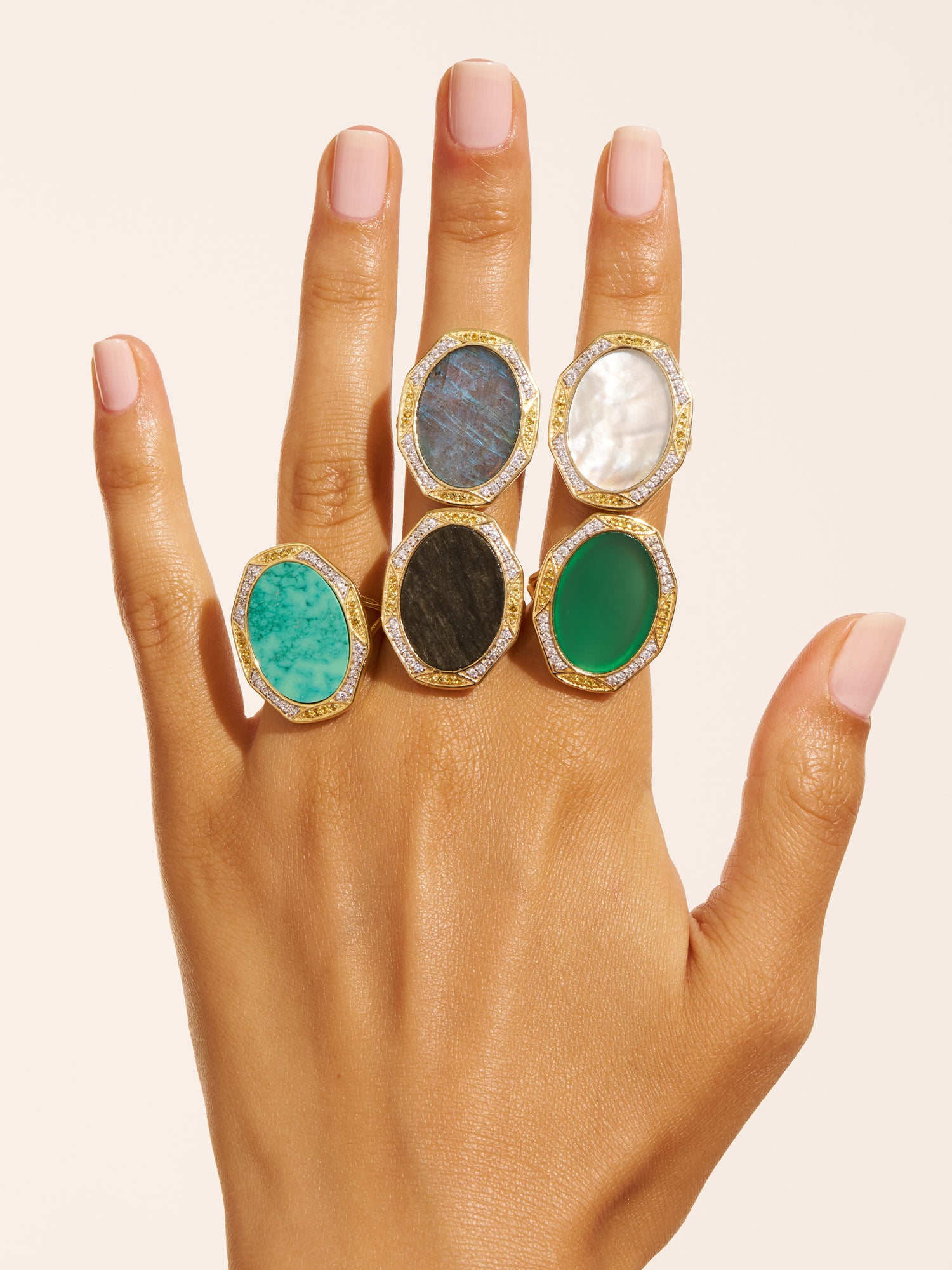 Bague Sinaï - Onyx Vert