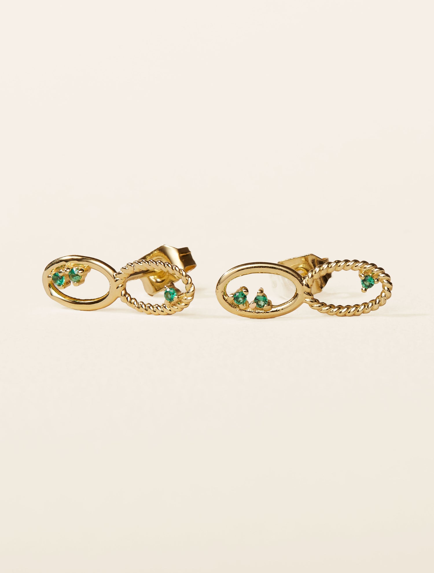 Puces Koyah - Zircons Verts