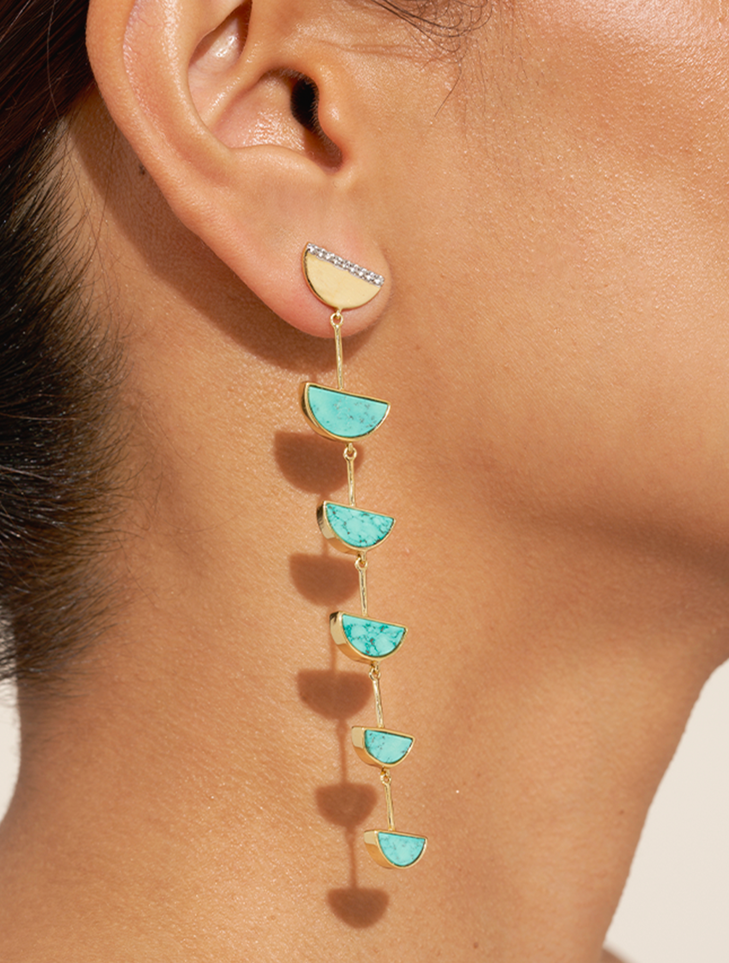 Boucles d'oreilles Seema - Turquoise