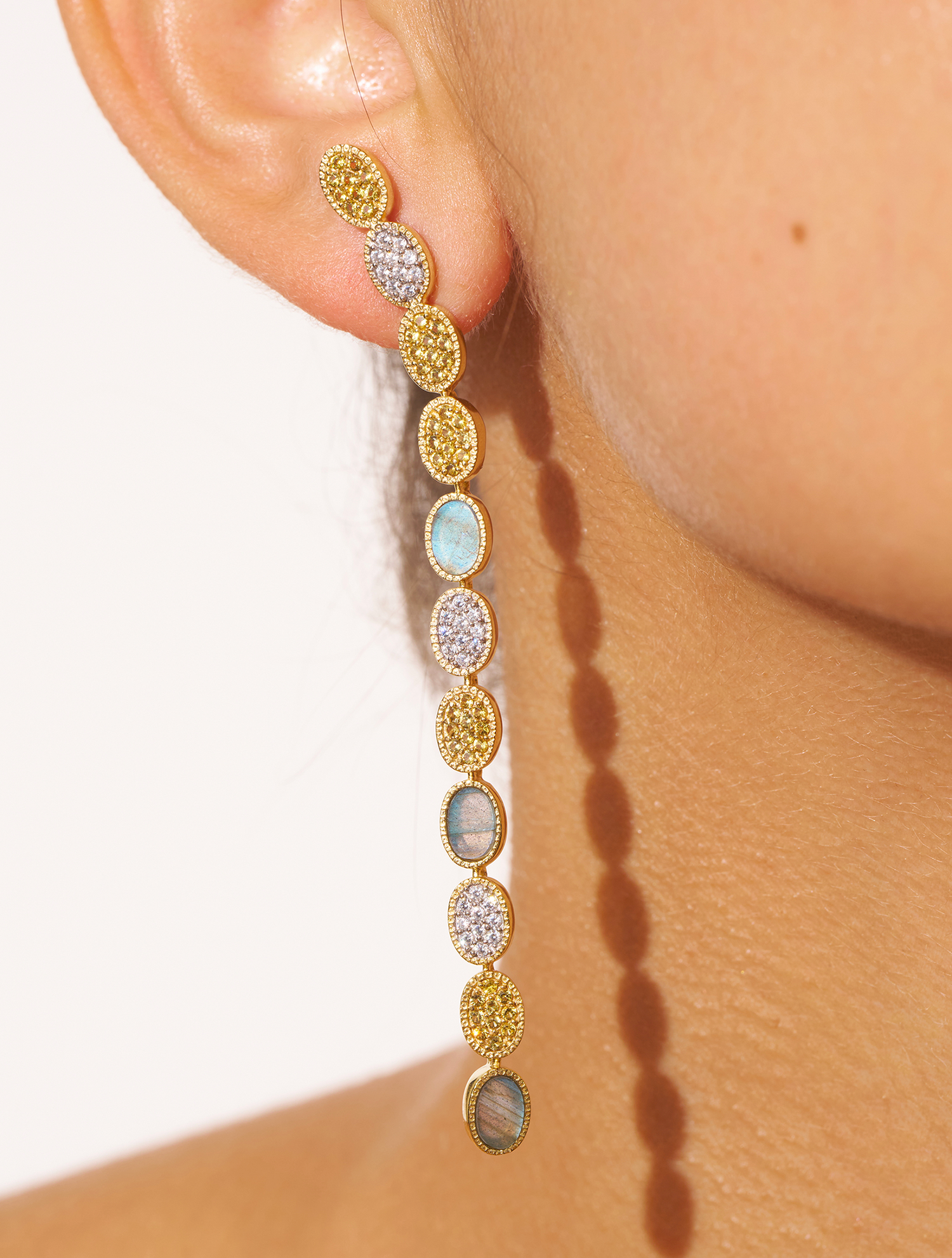 Boucles d'oreilles Sinaï - Labradorite