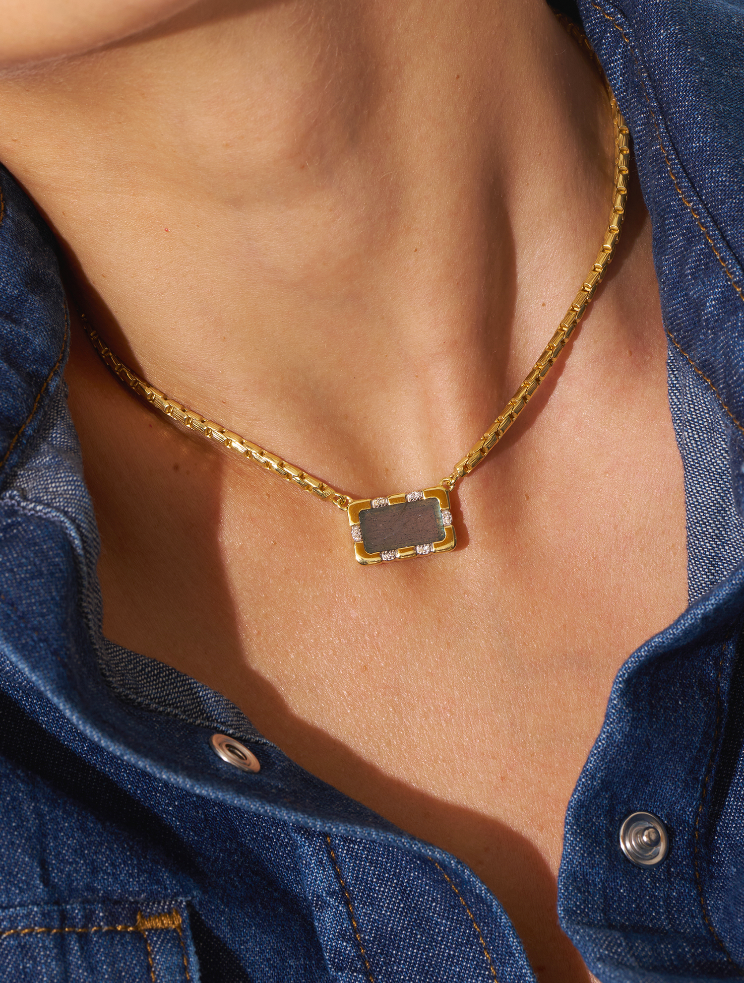 Collier Bianca - Labradorite