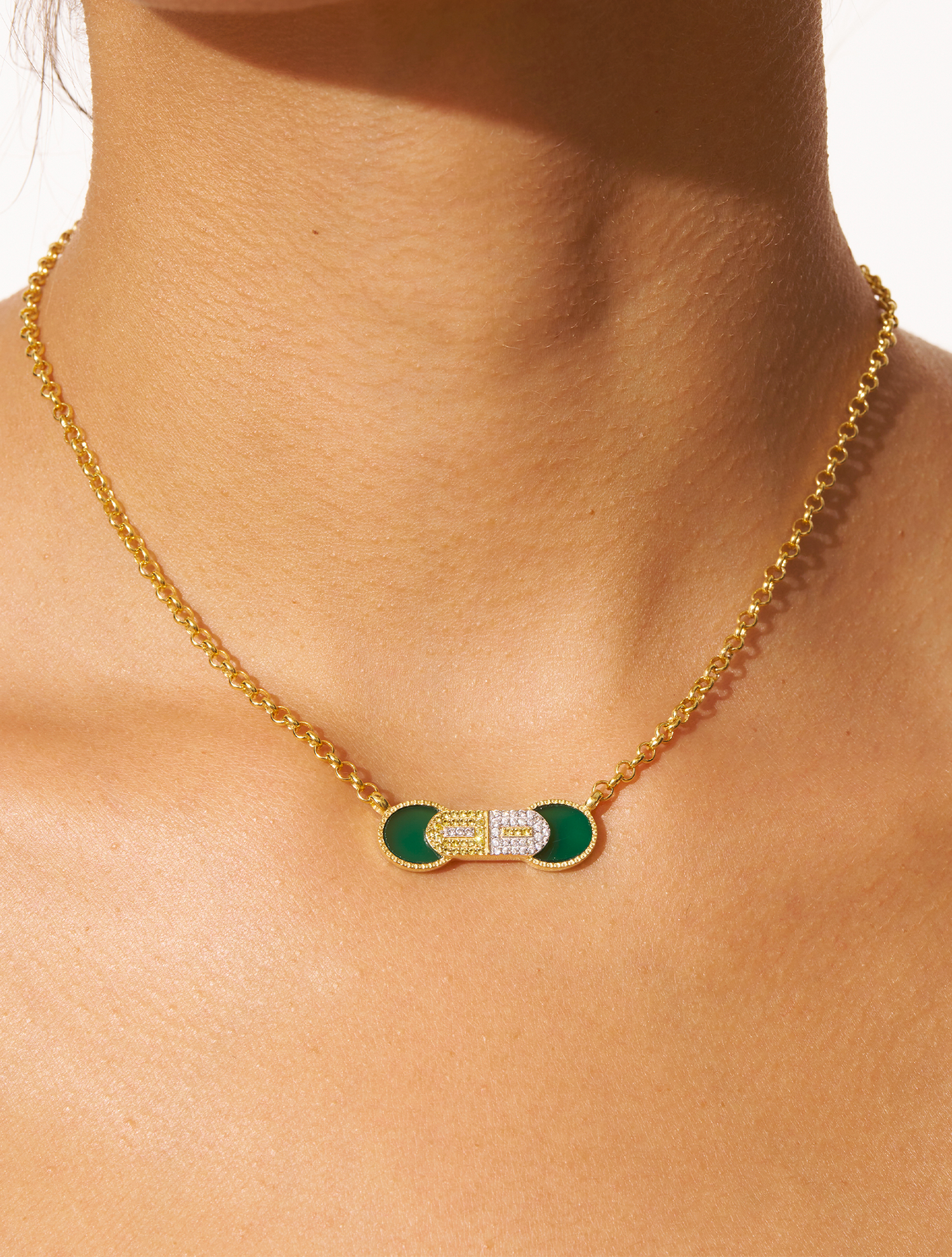Collier Sinae - Onyx Vert