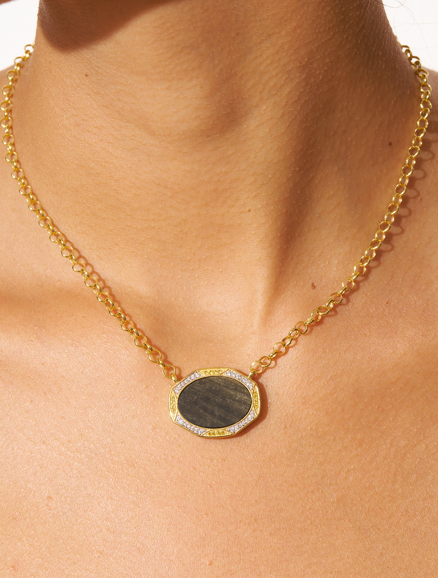 Sinai Necklace - Golden Obsidian