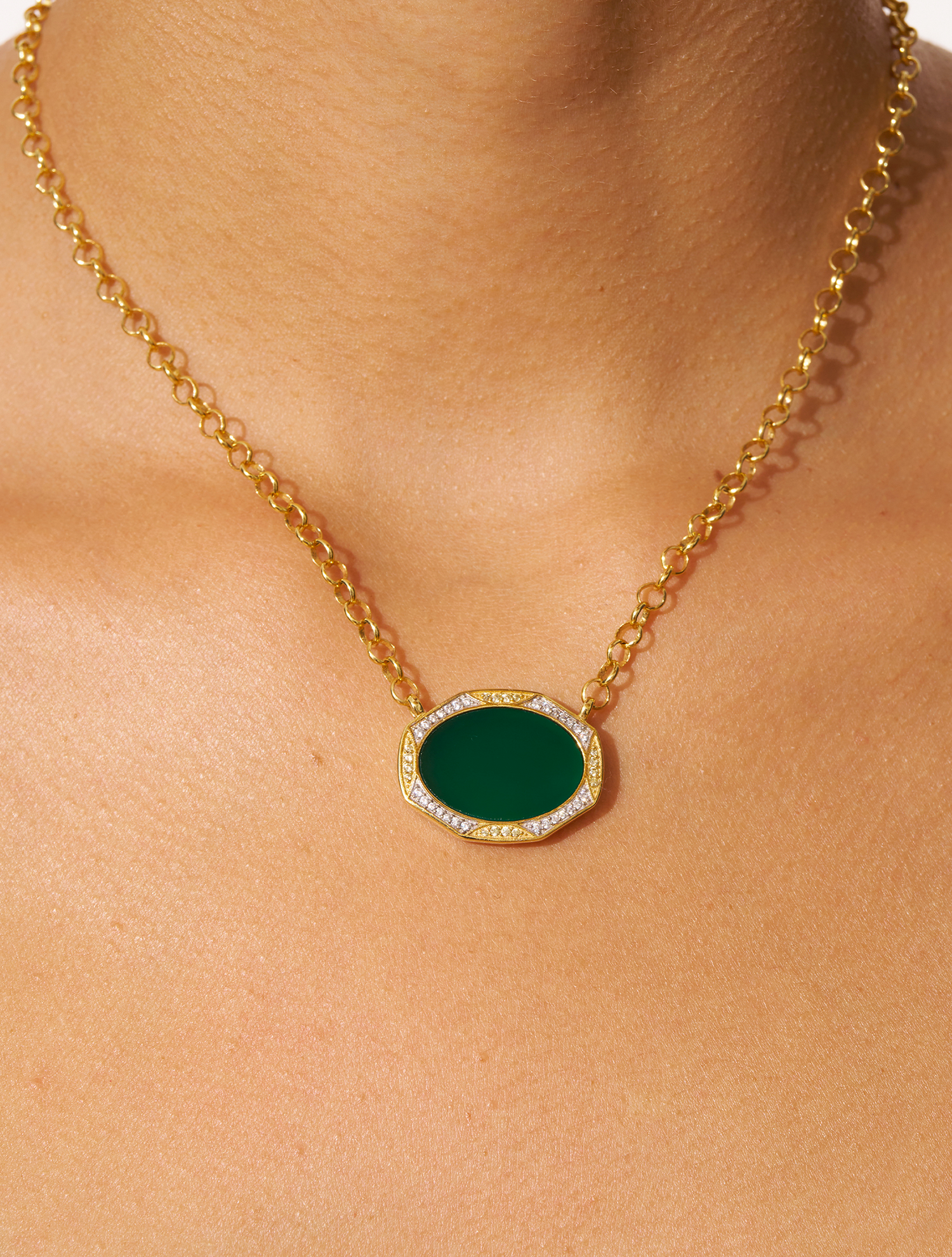 Collier Sinaï - Onyx Vert