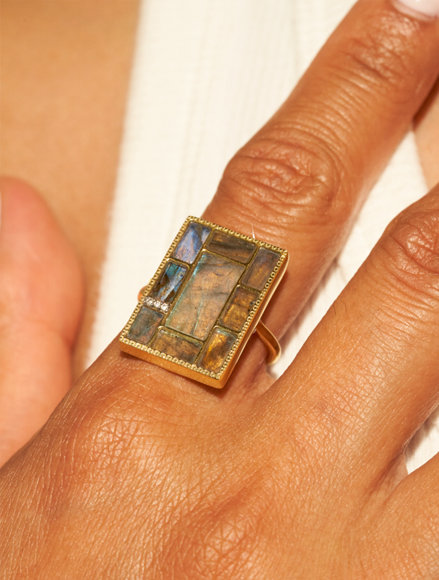 Bague Mara - Labradorite