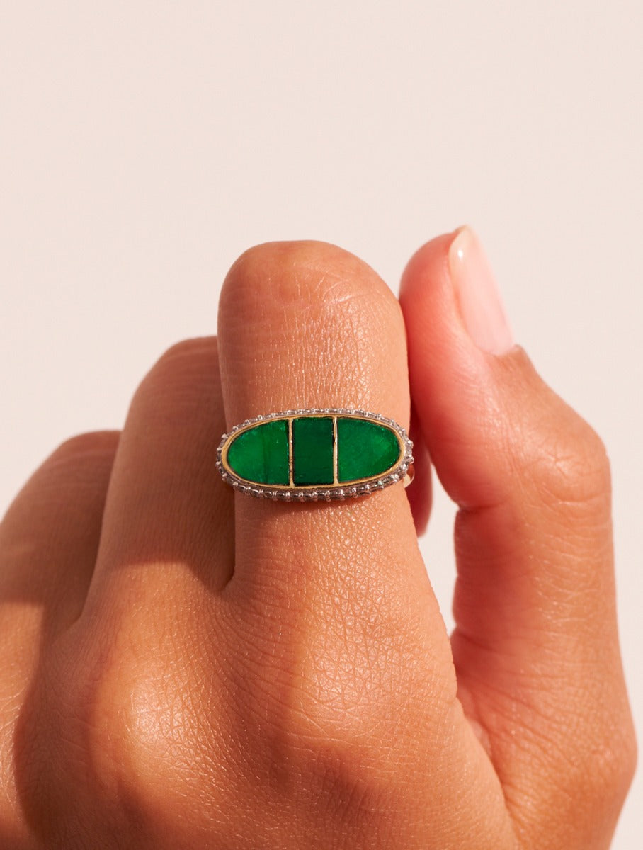 Bague Izy 1 - Onyx Vert