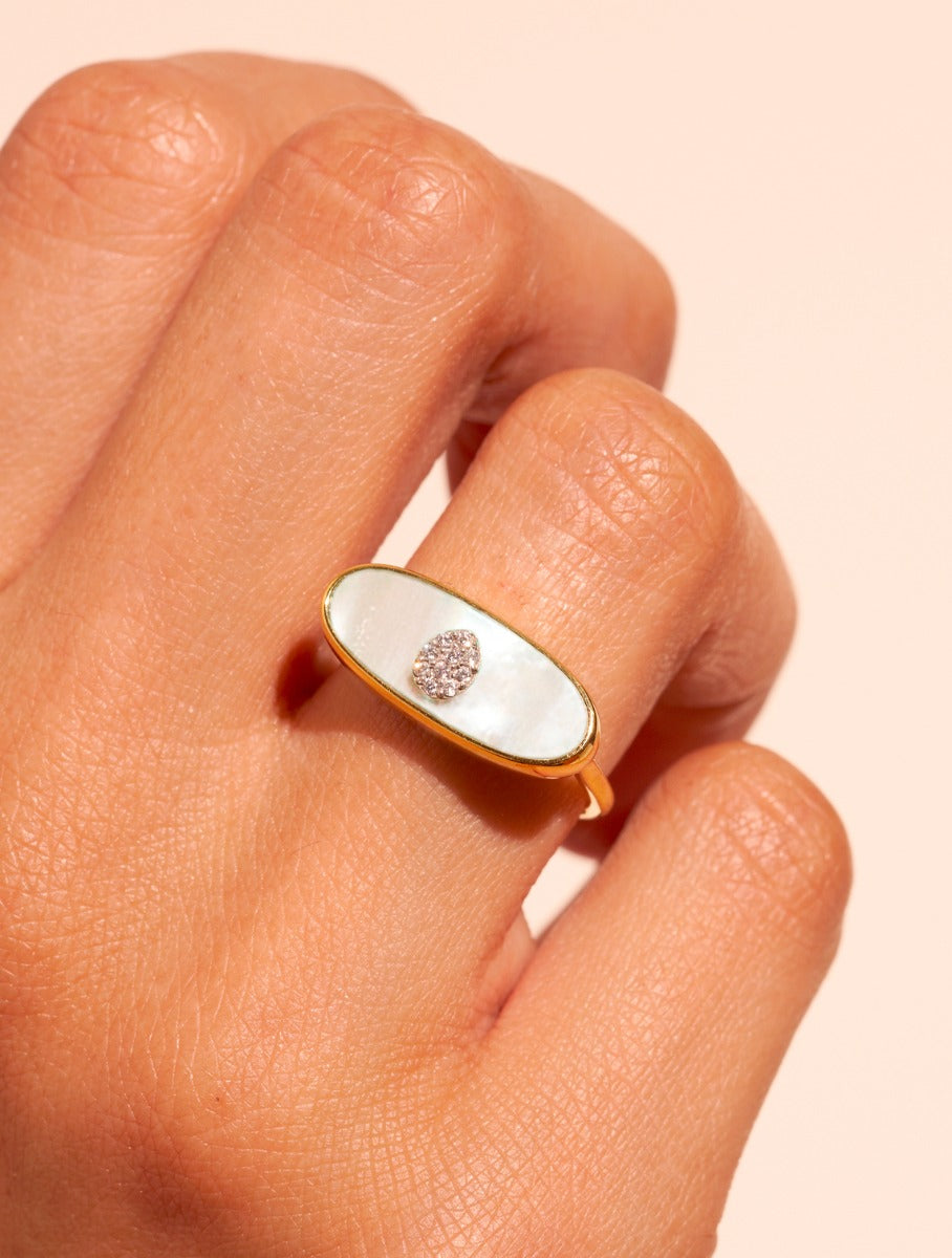 Bague Izy 2 - Nacre