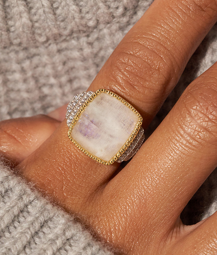 Bague Kara - Pierre de Lune