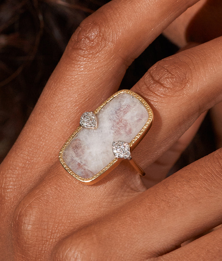 Bague Sangha - Pierre de Lune