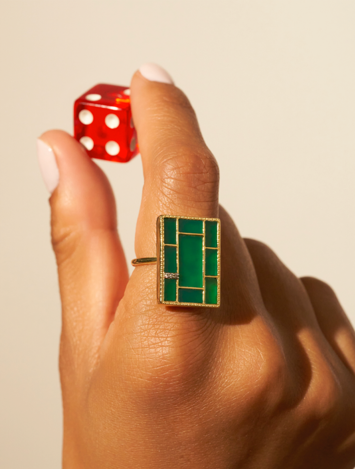 Bague Mara - Onyx Vert