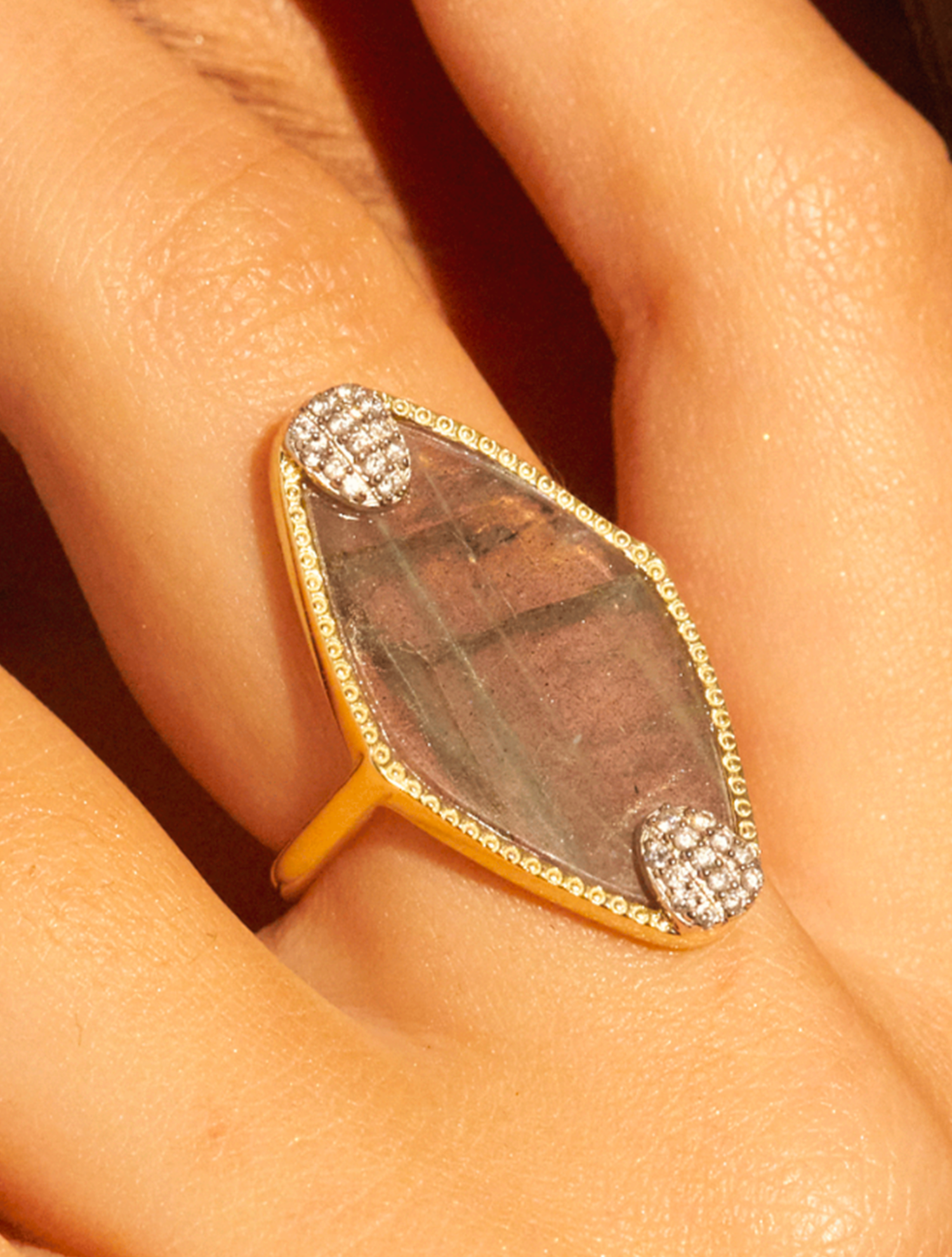 Bague Mayan - Labradorite