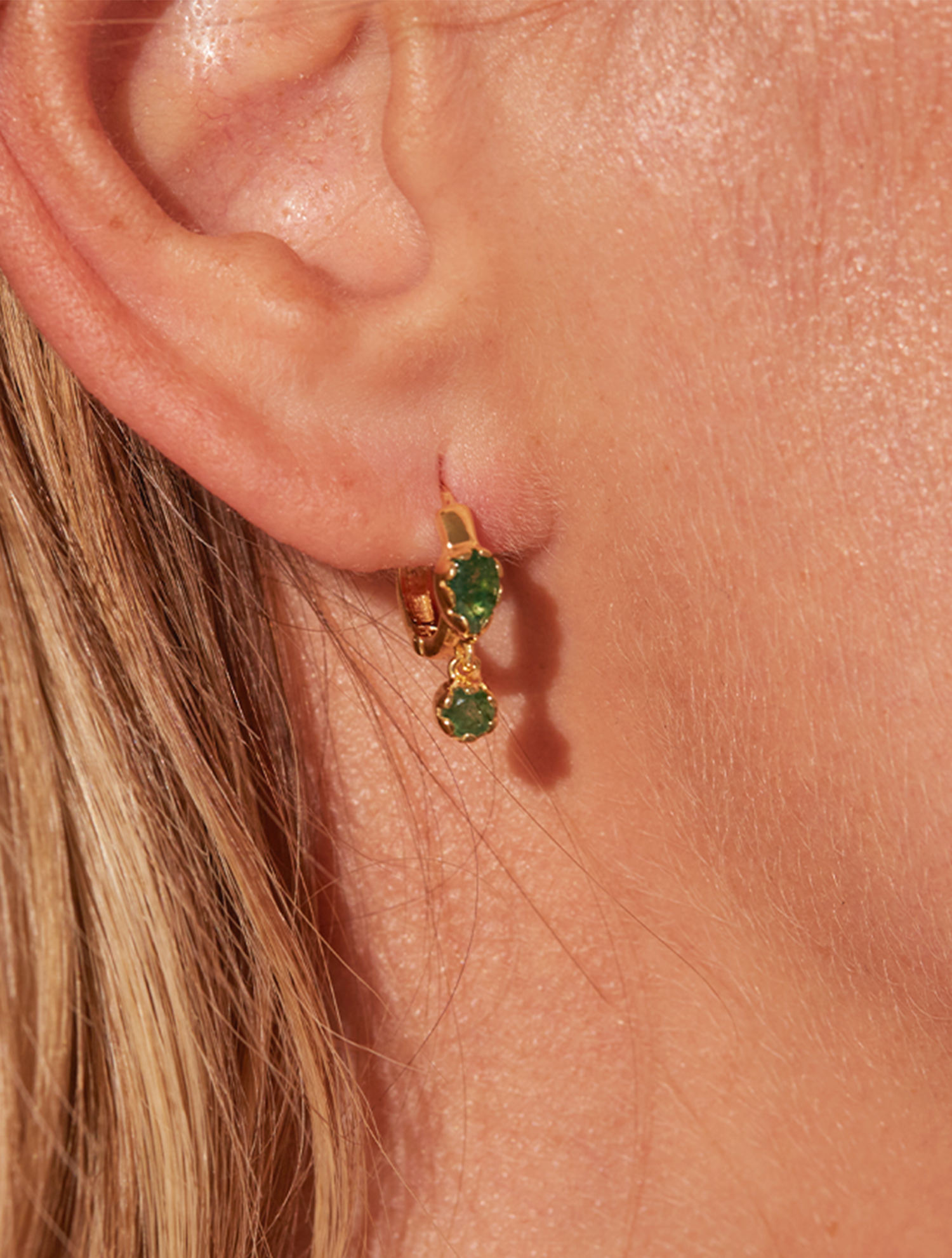 Boucles d'oreilles Safra - Aventurine