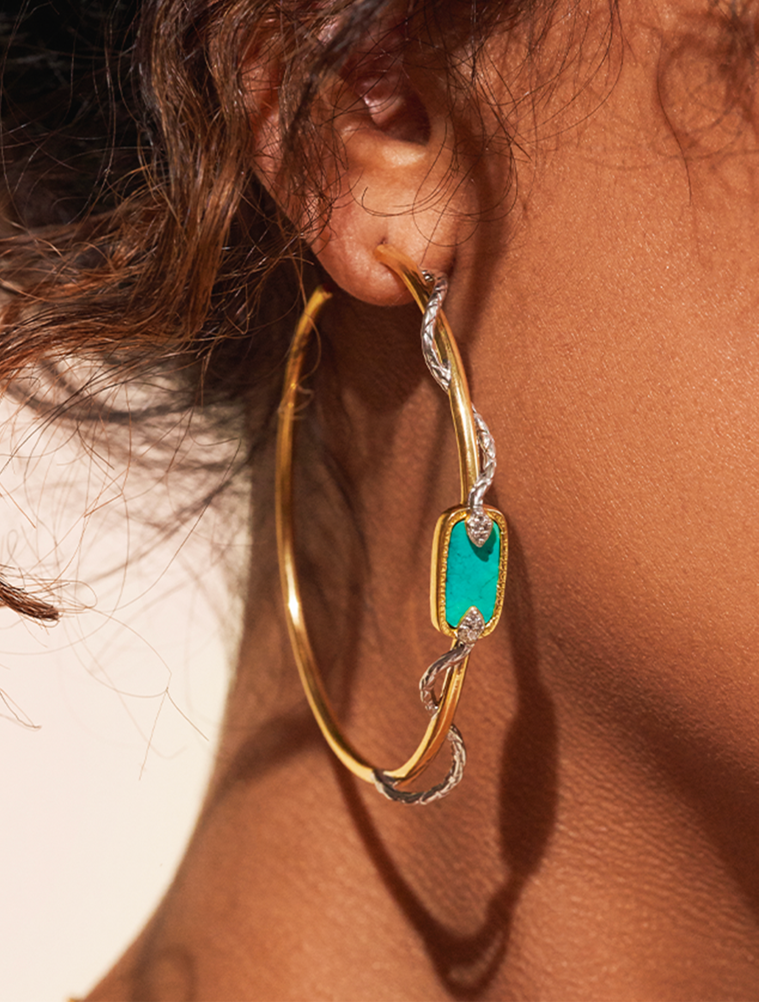 Créoles Sangha - Turquoise