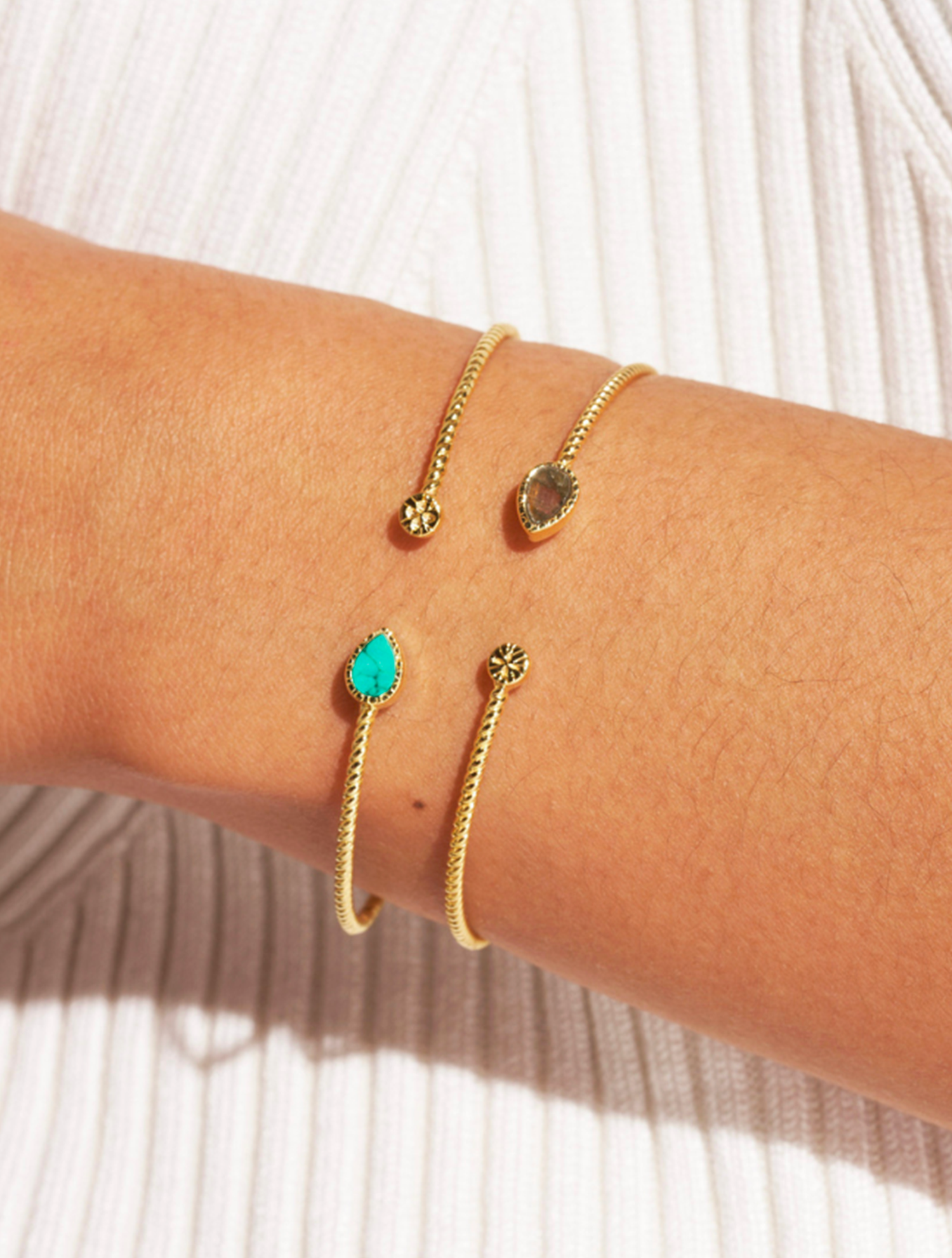 Bali-Labradorite Bangle