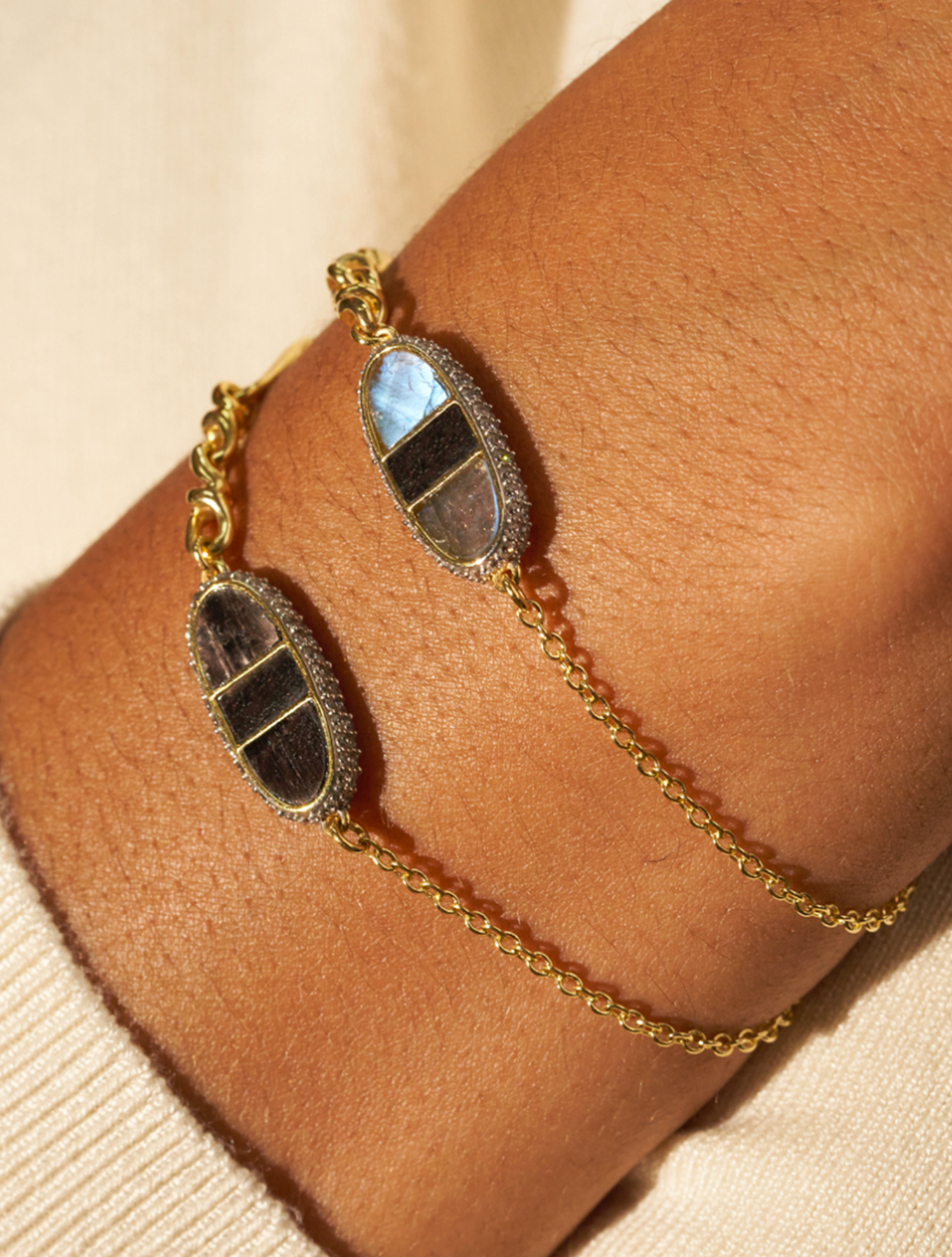 Izy Bracelet - Textured Onyx