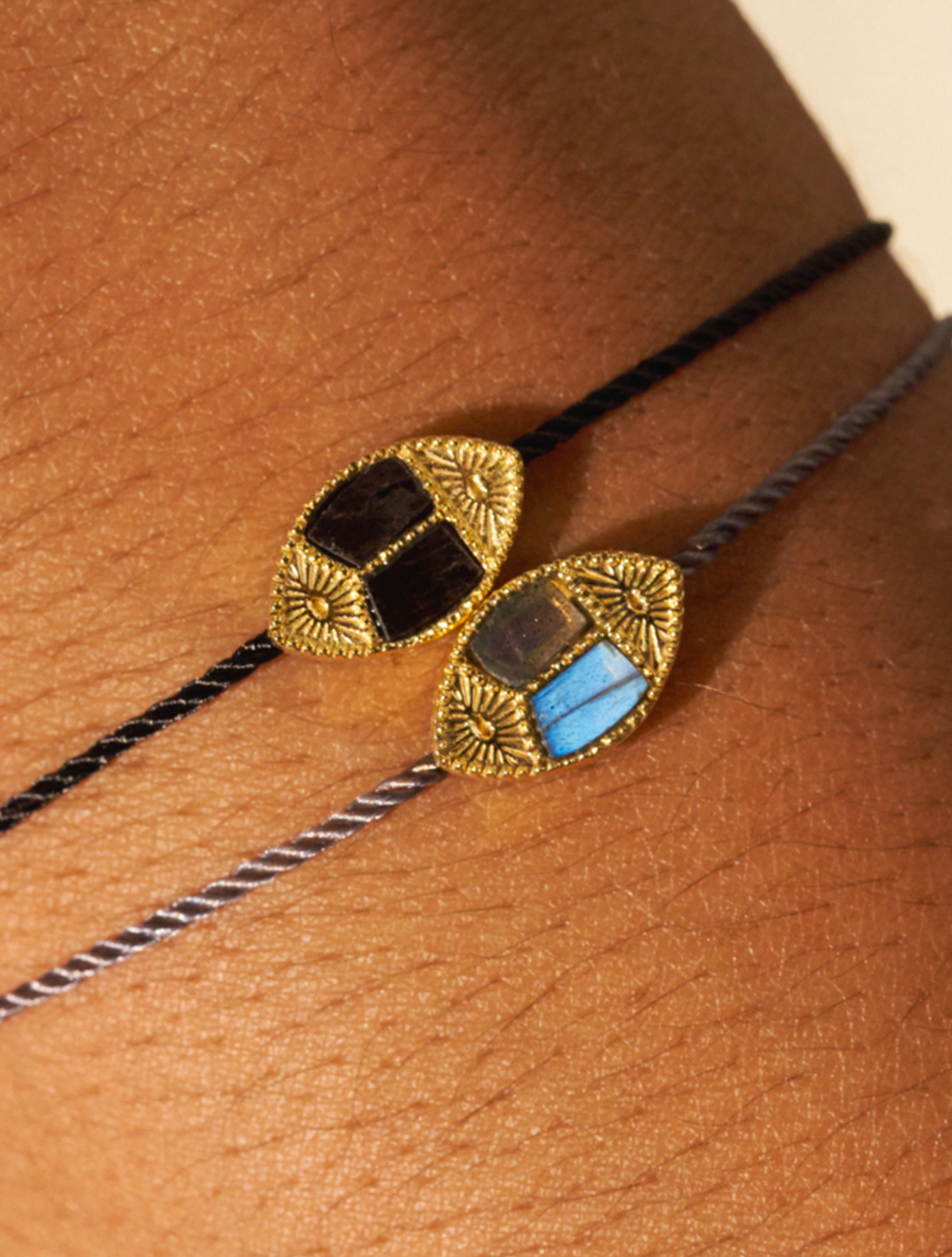 Bracelet Mina - Onyx Texturé