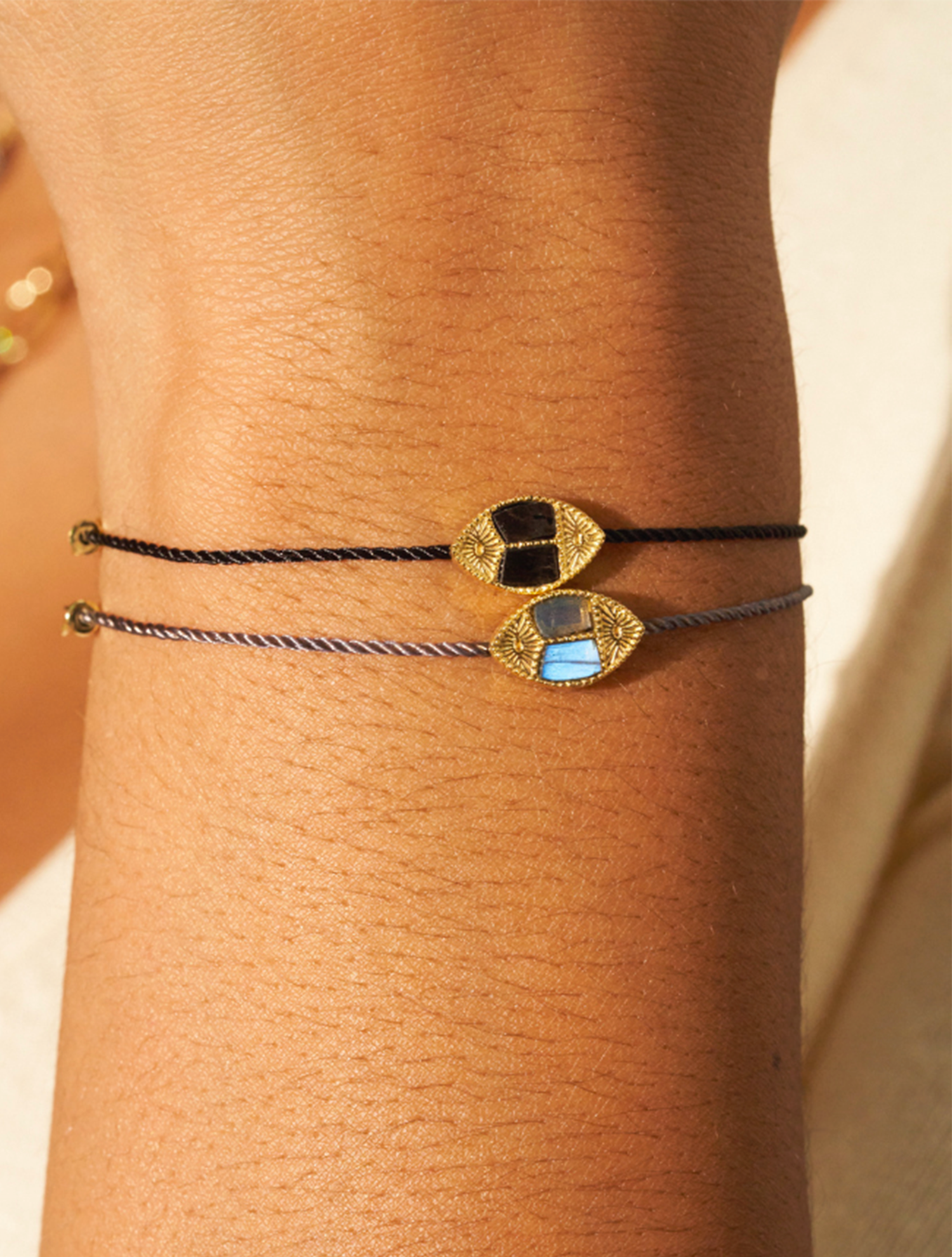 Bracelet Mina - Onyx Texturé