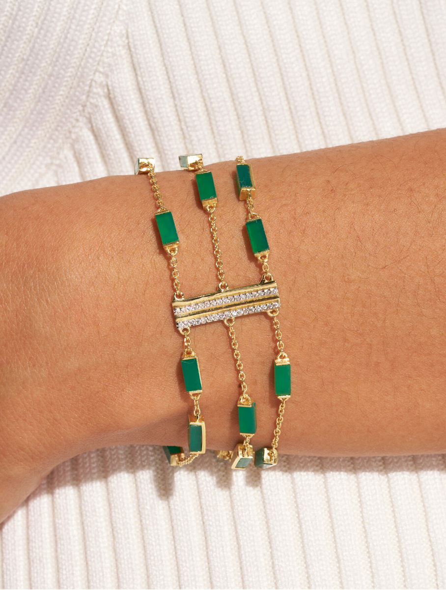 Bracelet Mara - Onyx Vert