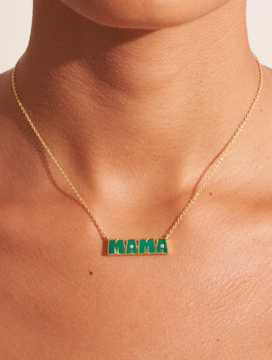 Collier Mama - Onyx Vert