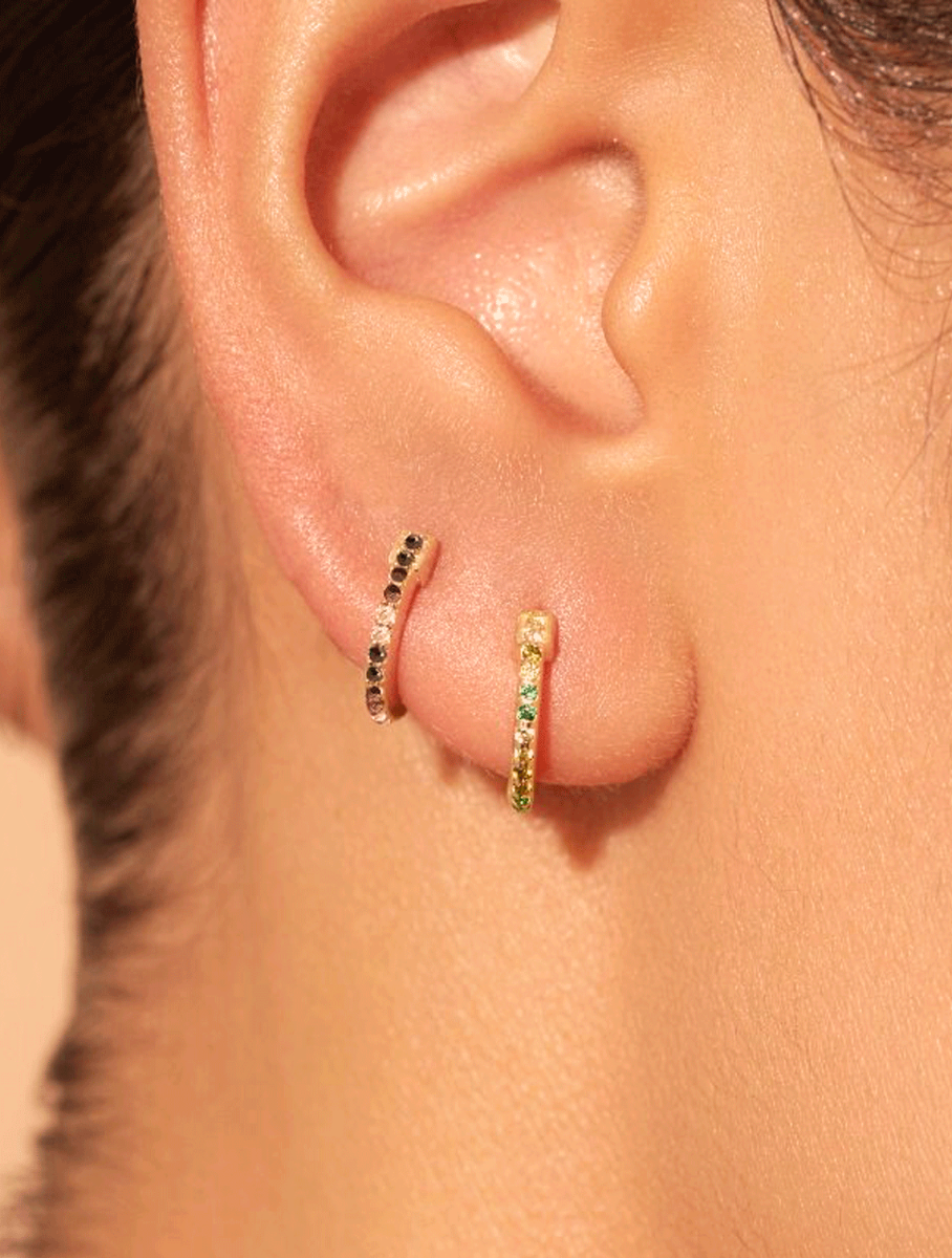 Créoles Rheya - Zircons Noirs