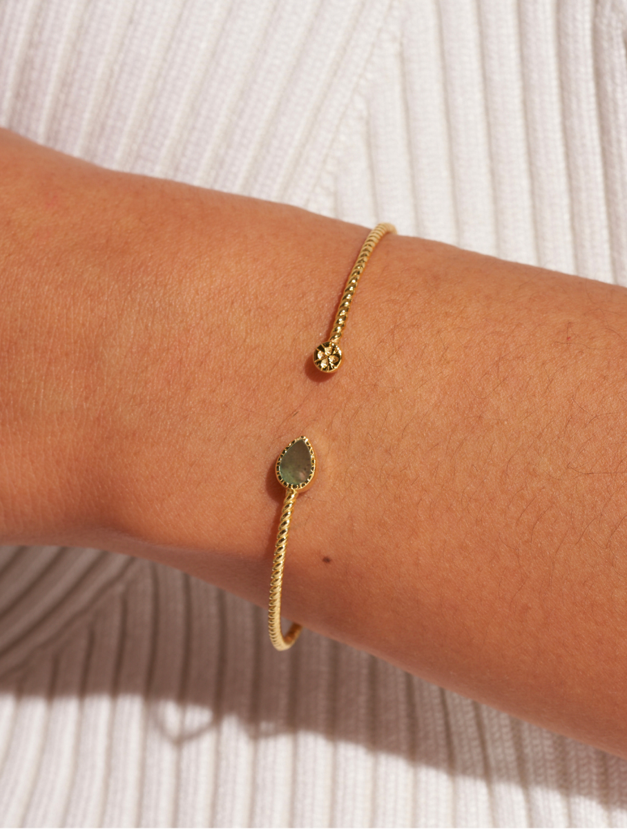 Bali-Labradorite Bangle