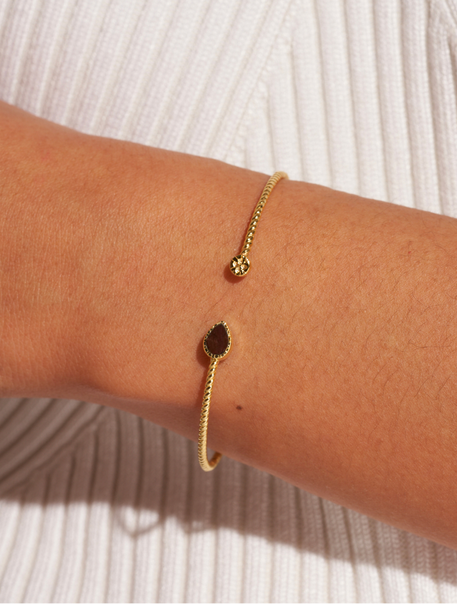 Bali Bangle - Textured Onyx