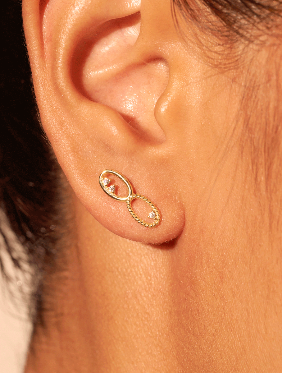 Puces Koyah - Zircons Blancs