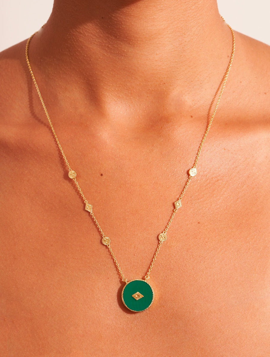 Sautoir Sanja - Onyx Vert