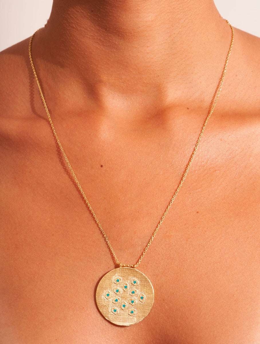 Sautoir Tara - Zircons Turquoise