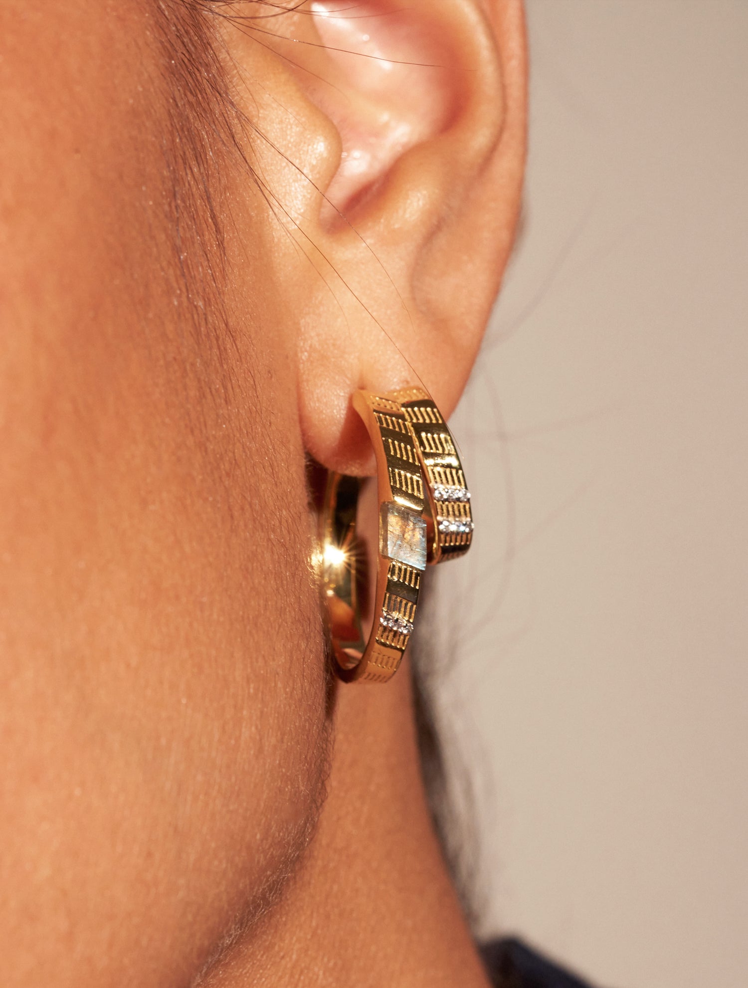 Dona Earrings - Labradorite