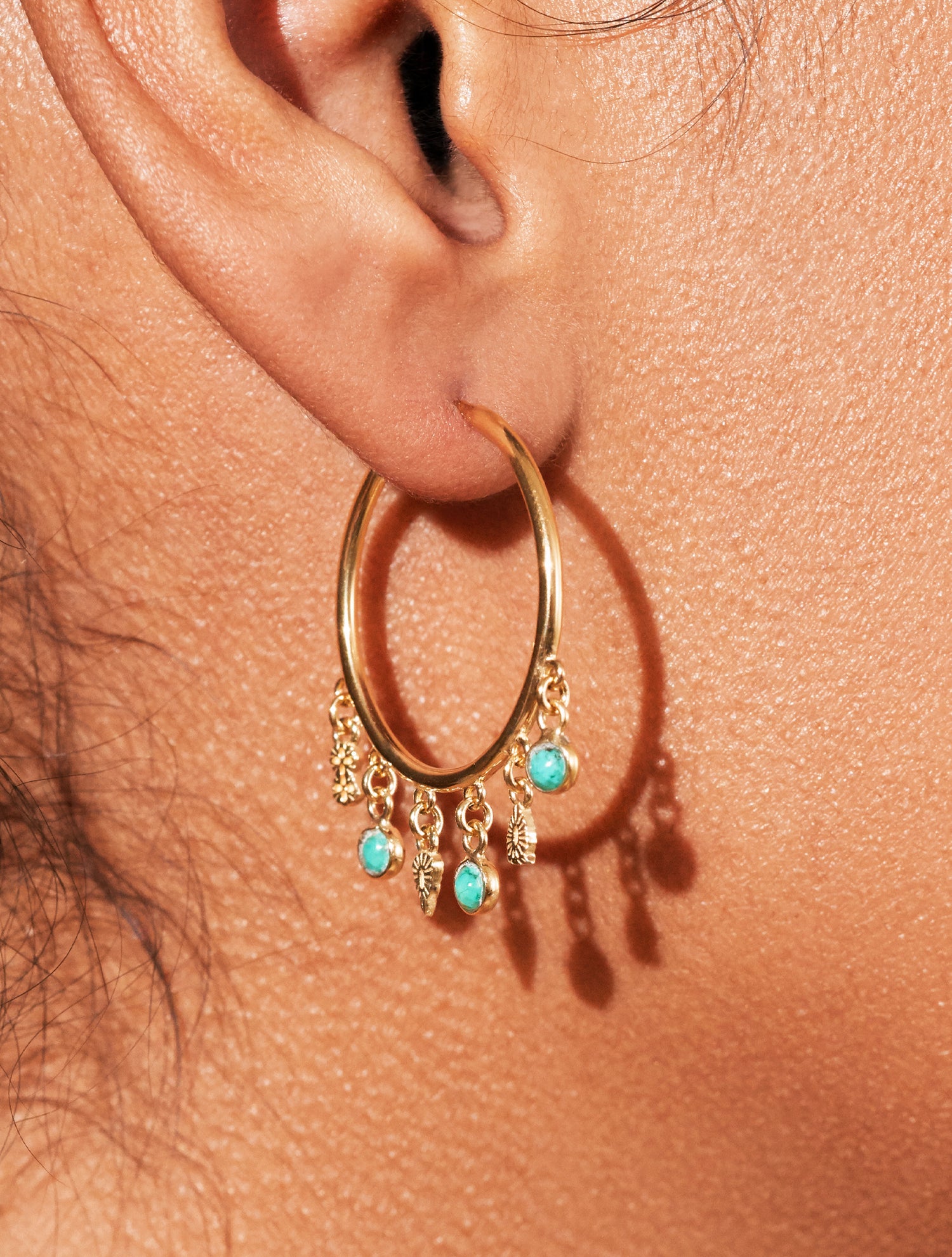 Boucles d'oreilles Nati - Turquoise