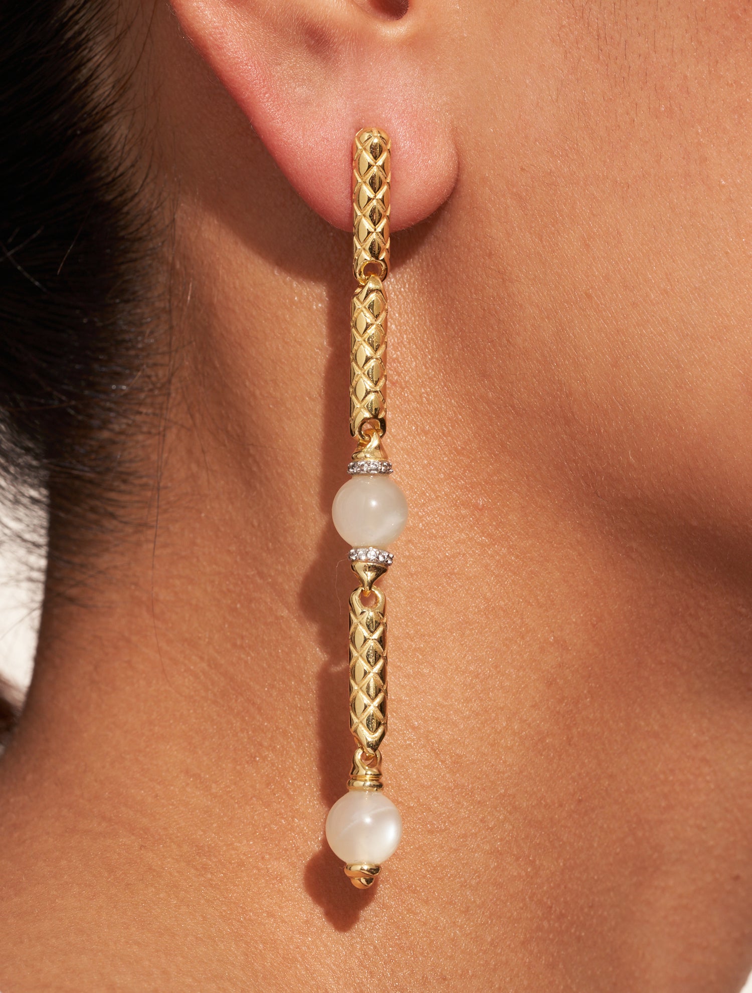 Boucles d'oreilles Oro - Pierre de Lune