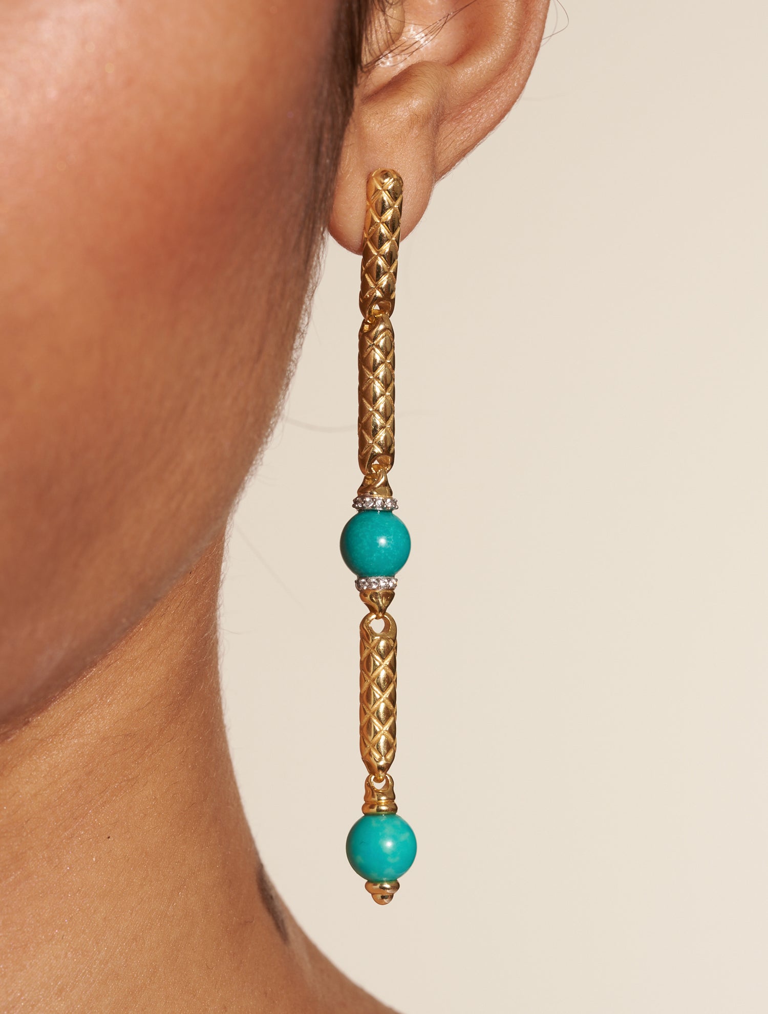 Boucles d'oreilles Oro - Chrysocolle