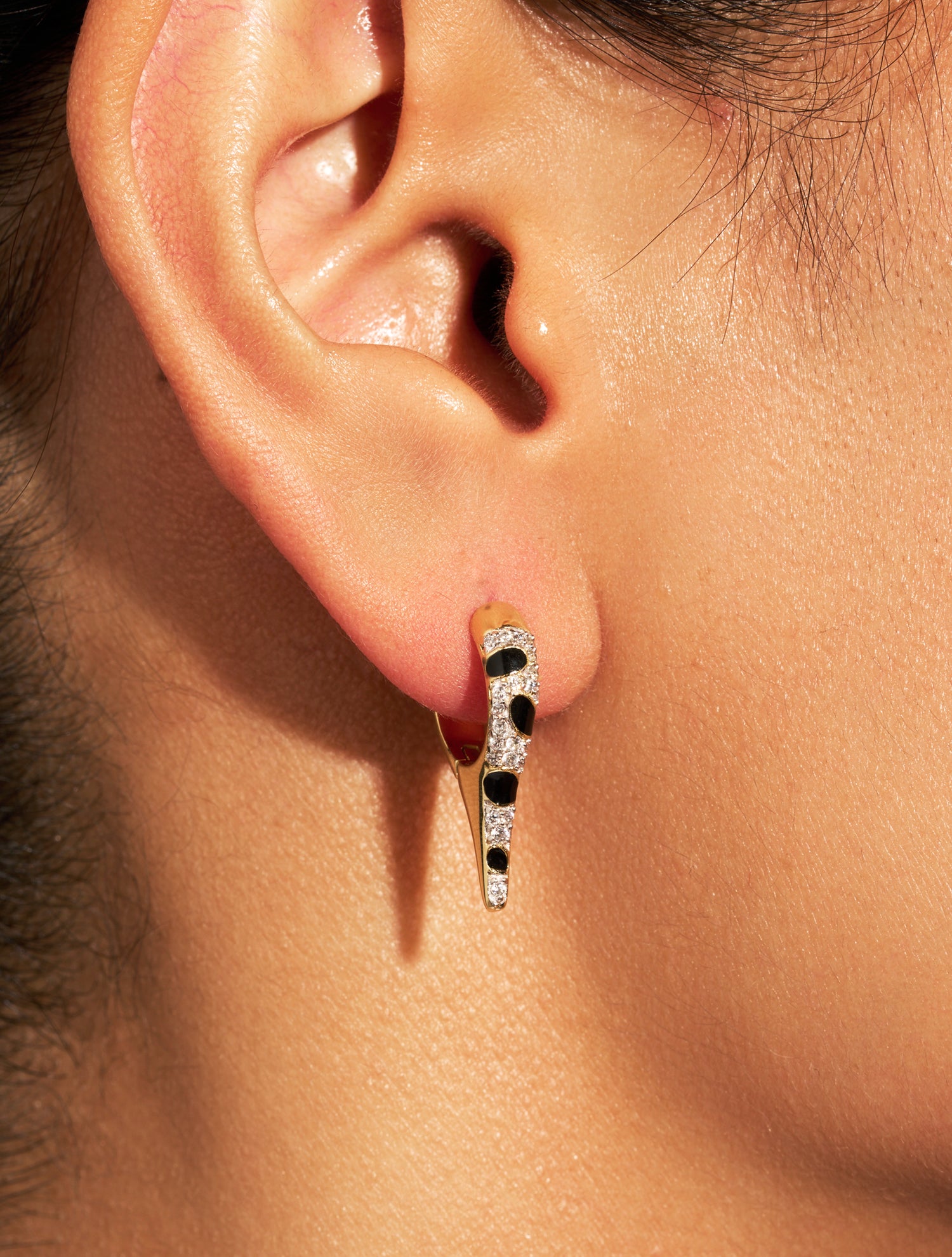 Boucles d'oreilles Ranee - Noir