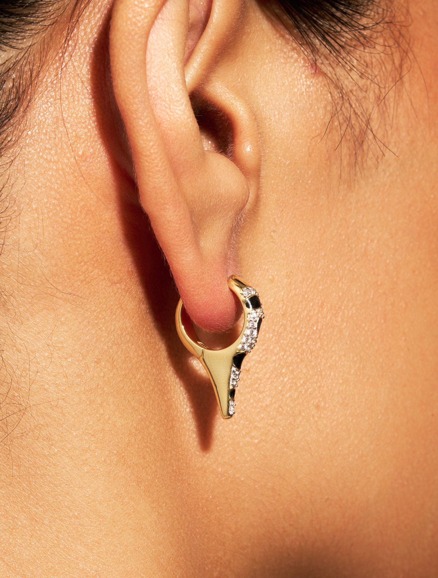 Boucles d'oreilles Ranee - Noir