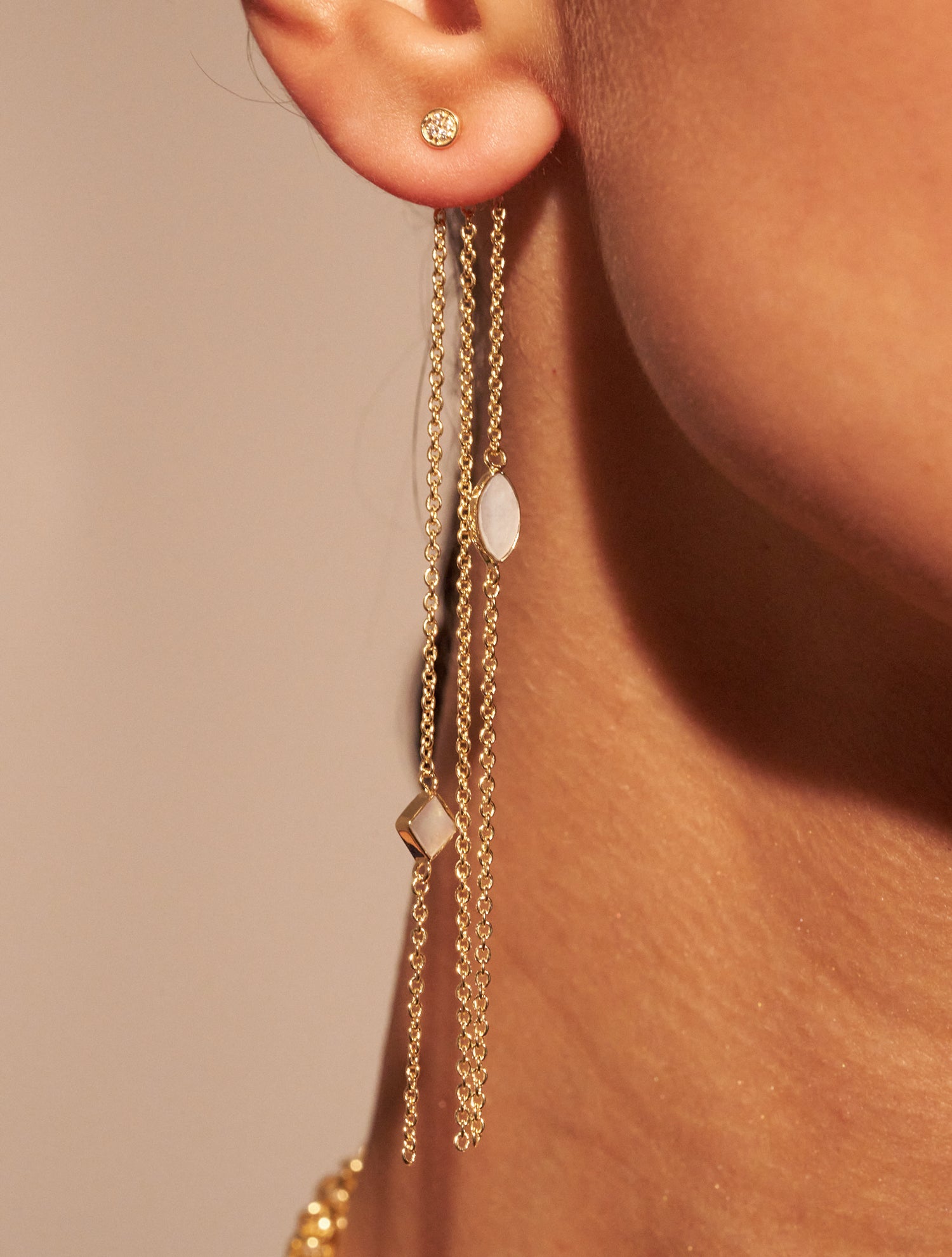 Boucles d'oreilles Shayan - Nacre