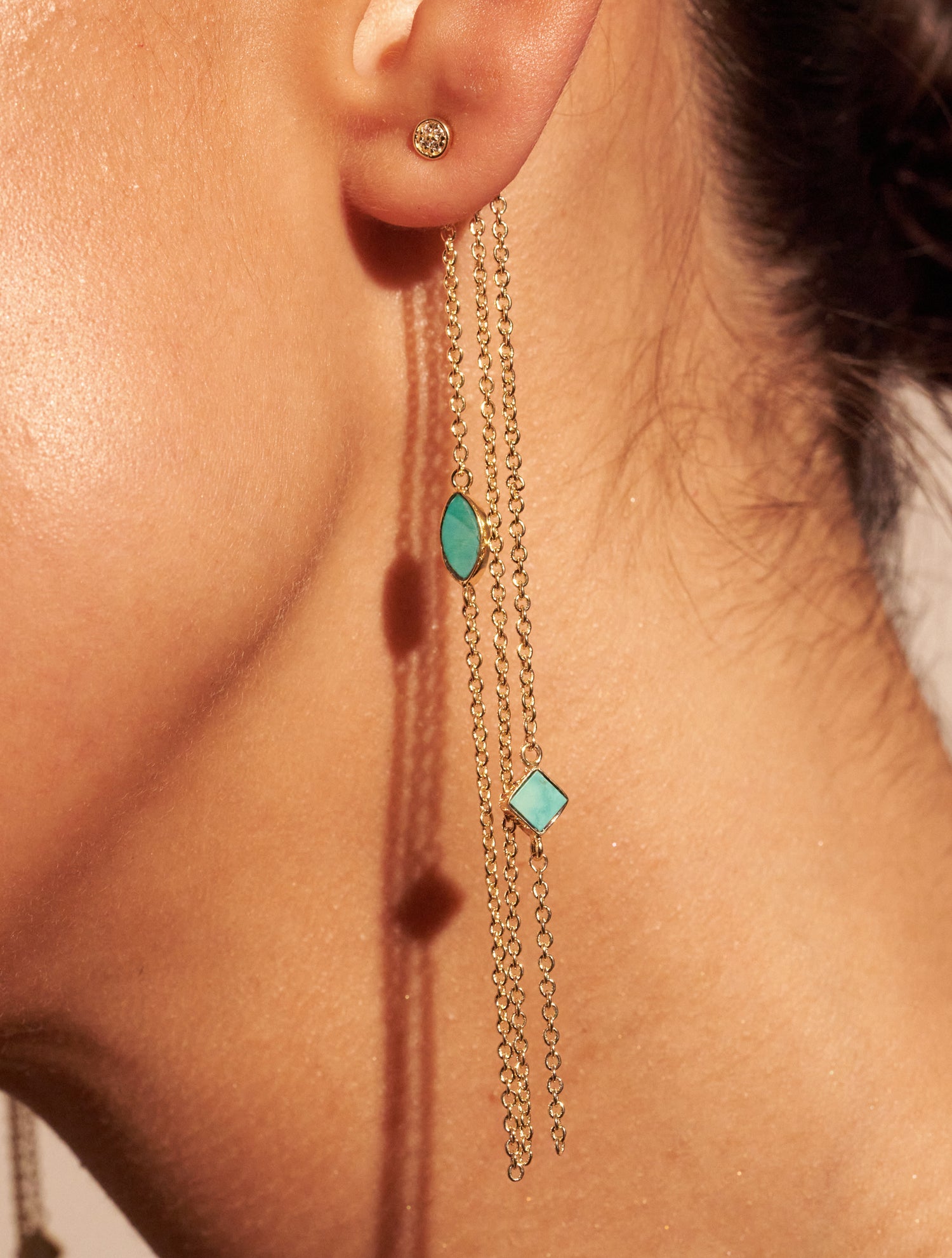 Boucles d'oreilles Shayan - Turquoise