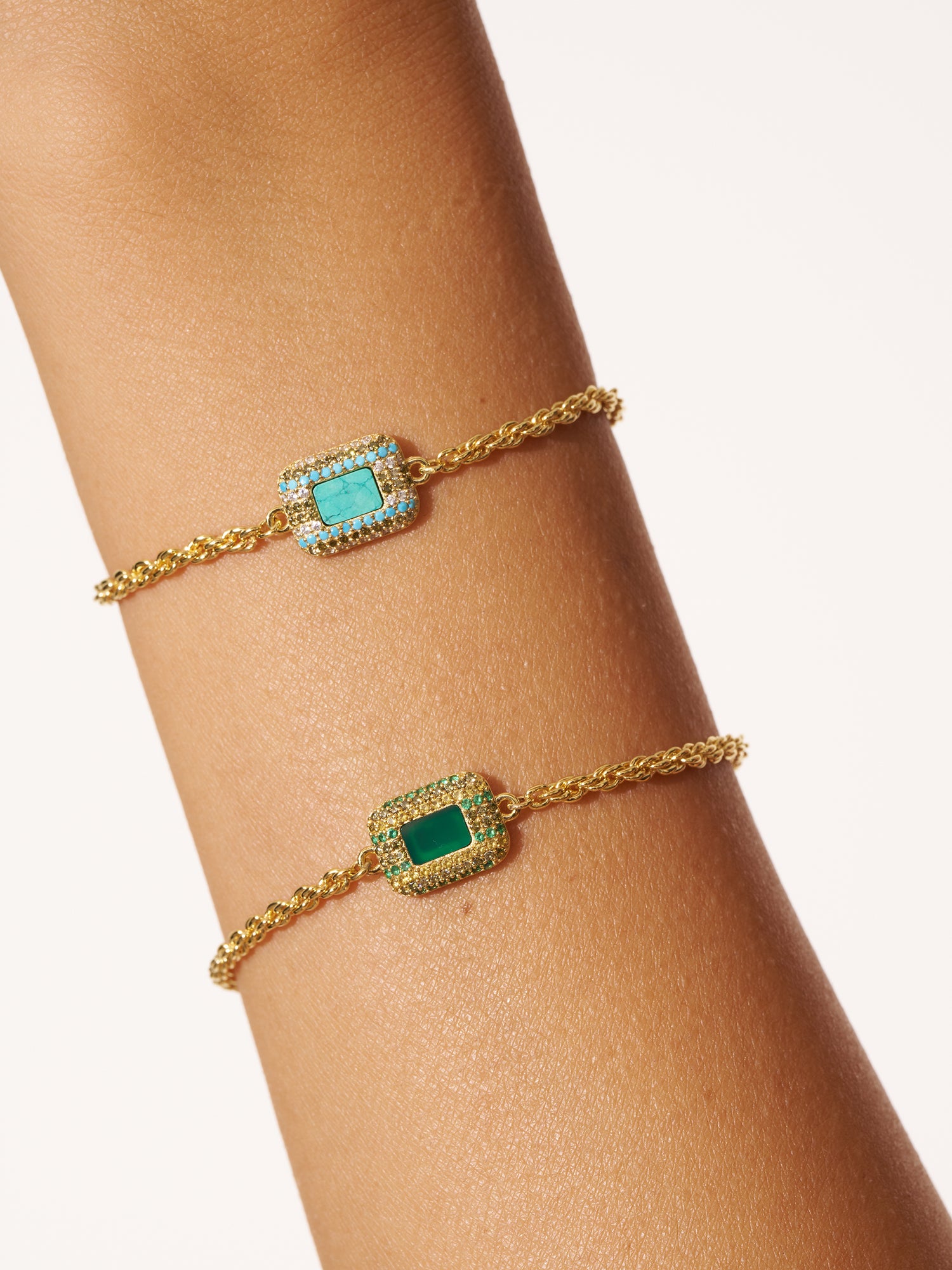 Bracelet Karma - Onyx Vert