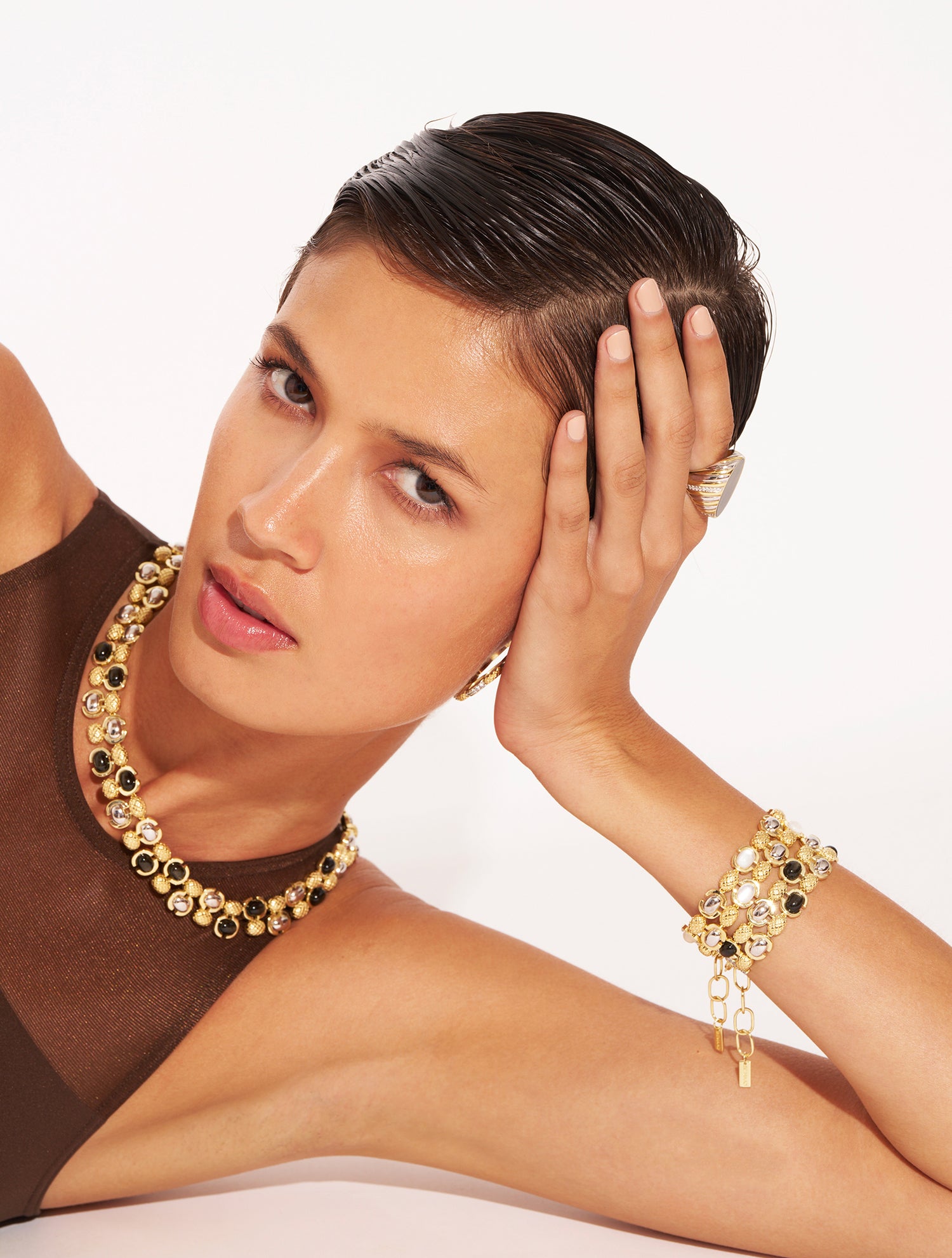 Amara Necklace - Golden Obsidian