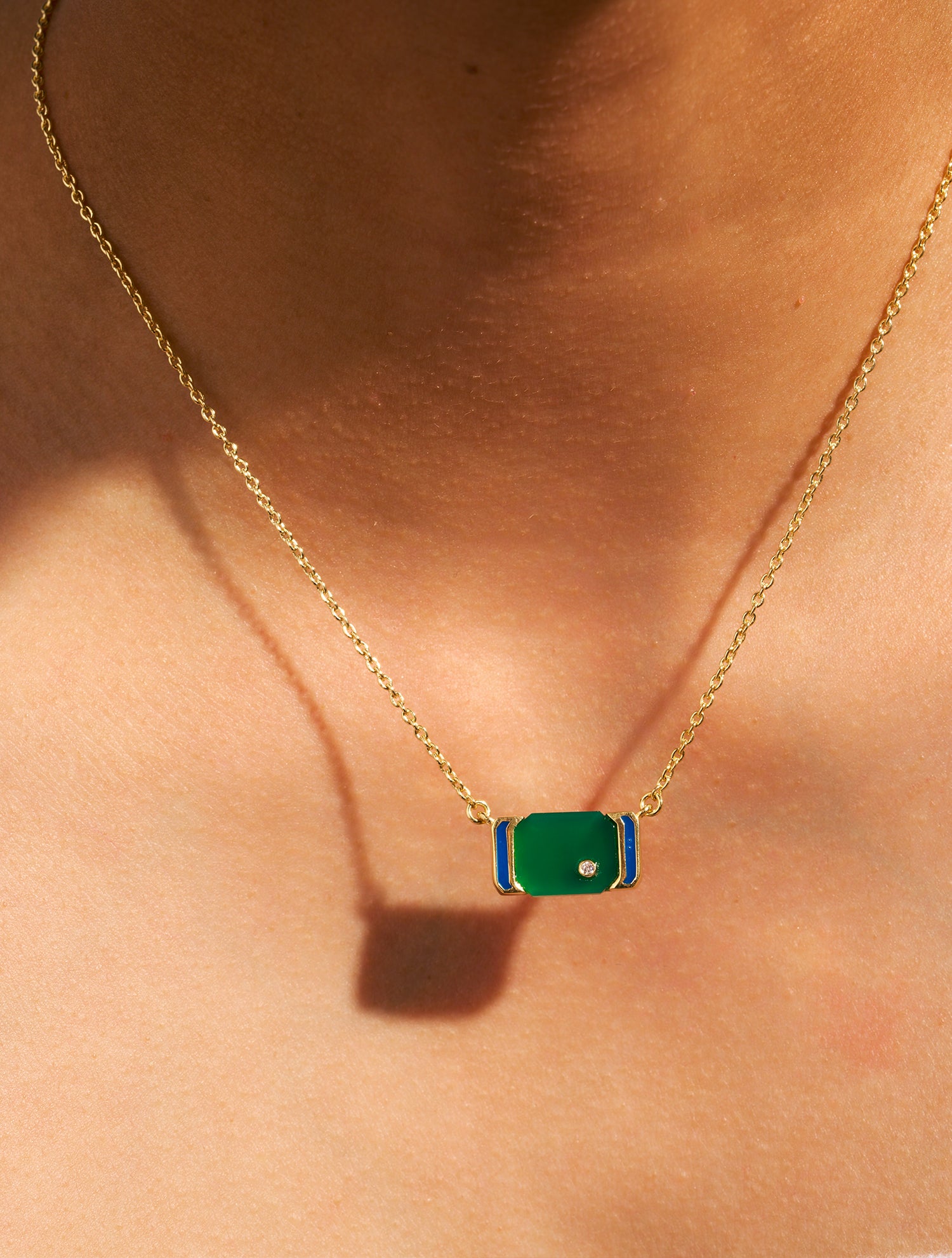 Berry Necklace - Green Onyx