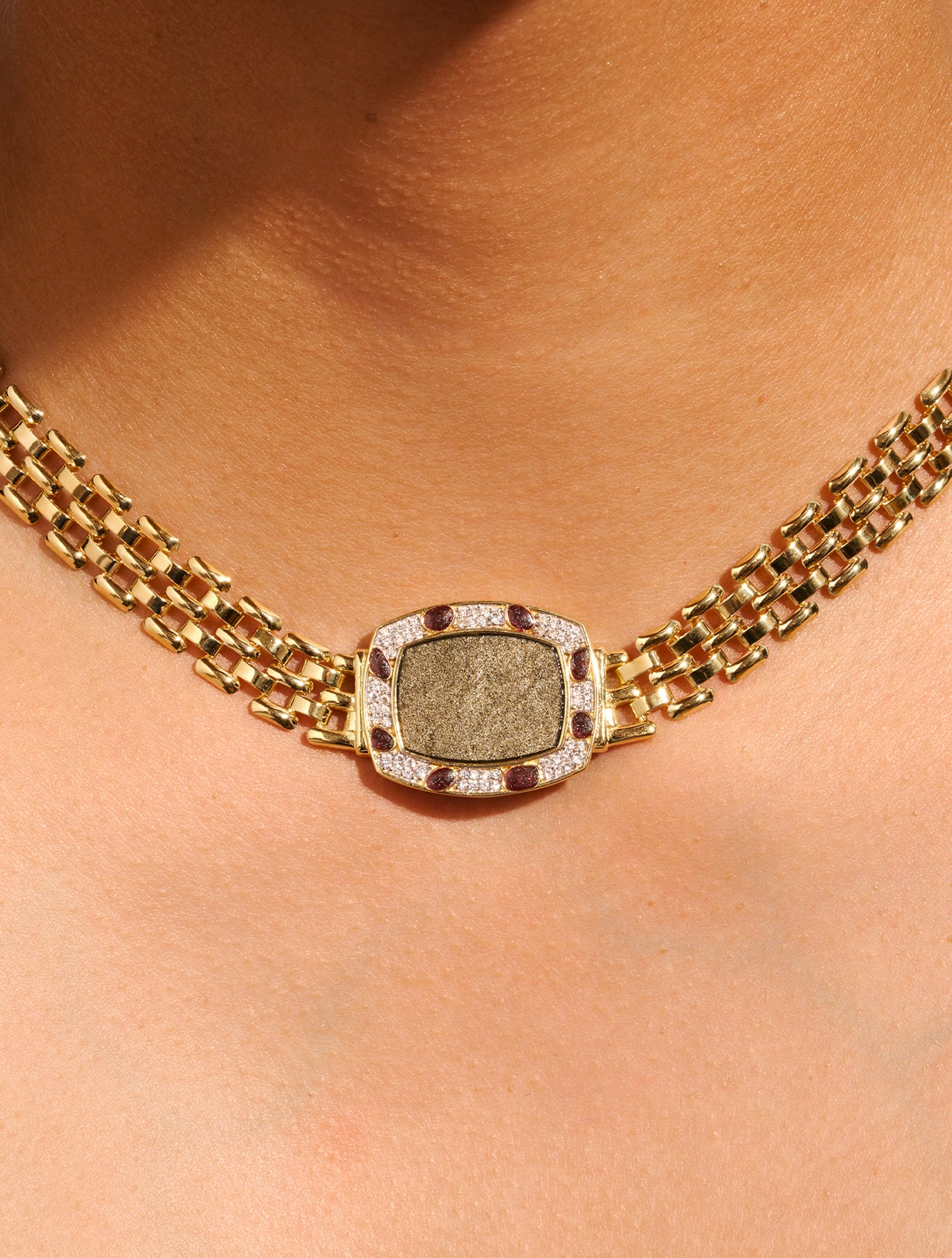 Ranee Necklace - Golden Obsidian