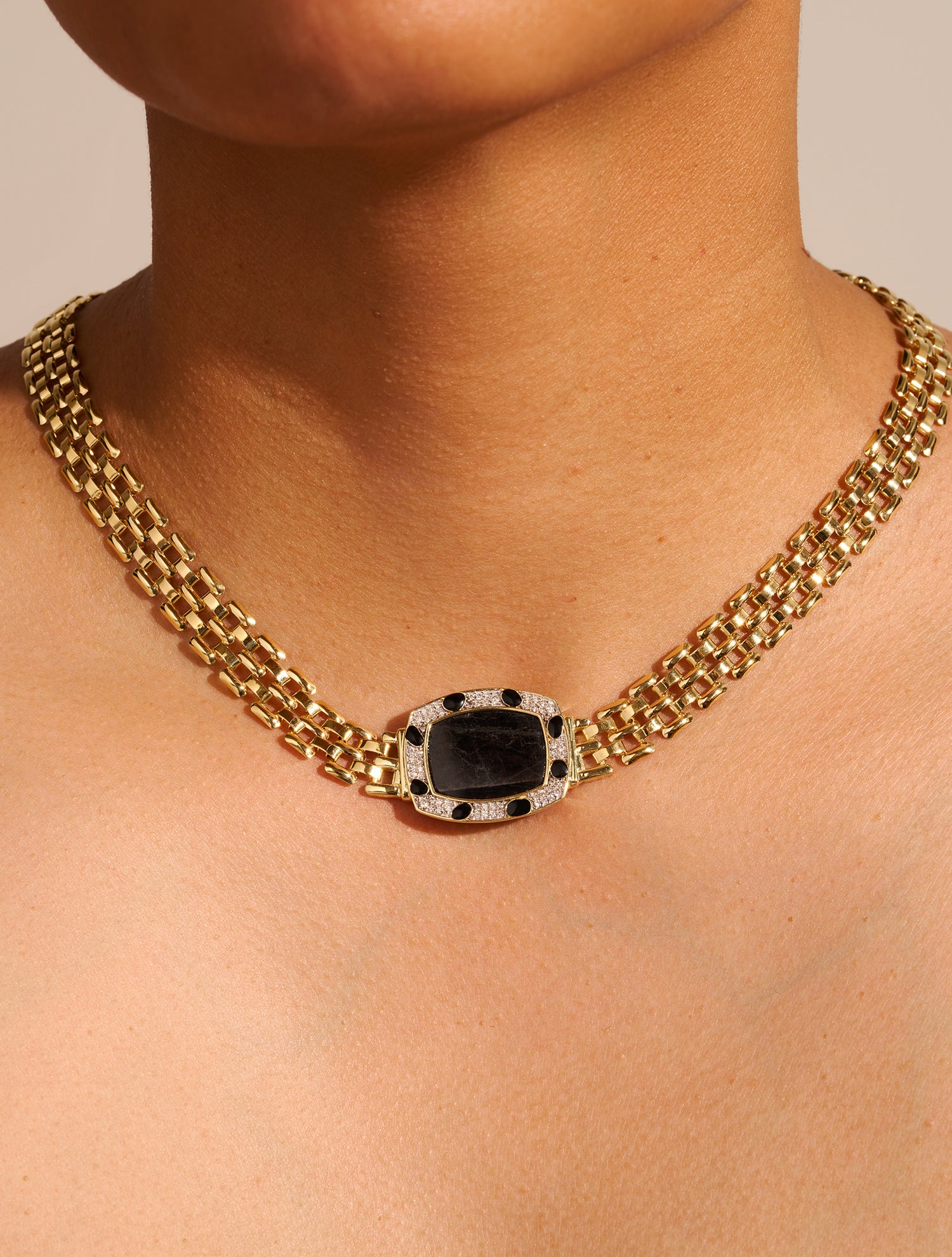 Collier Ranee - Onyx Texturé