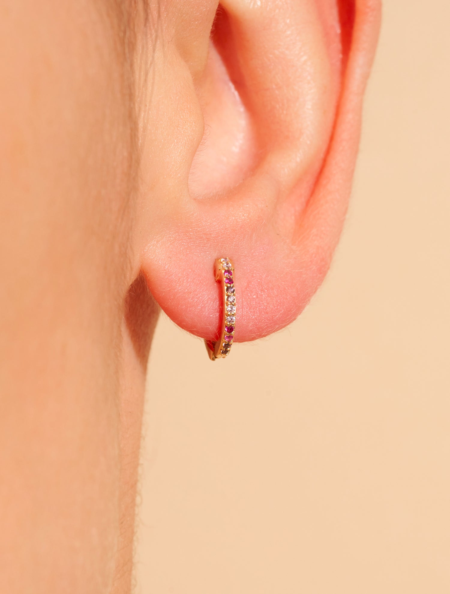 Créoles Rheya - Zircons roses