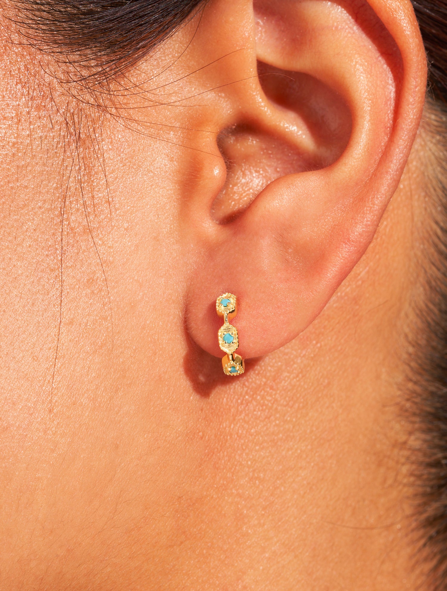 Créoles Tara - Turquoise