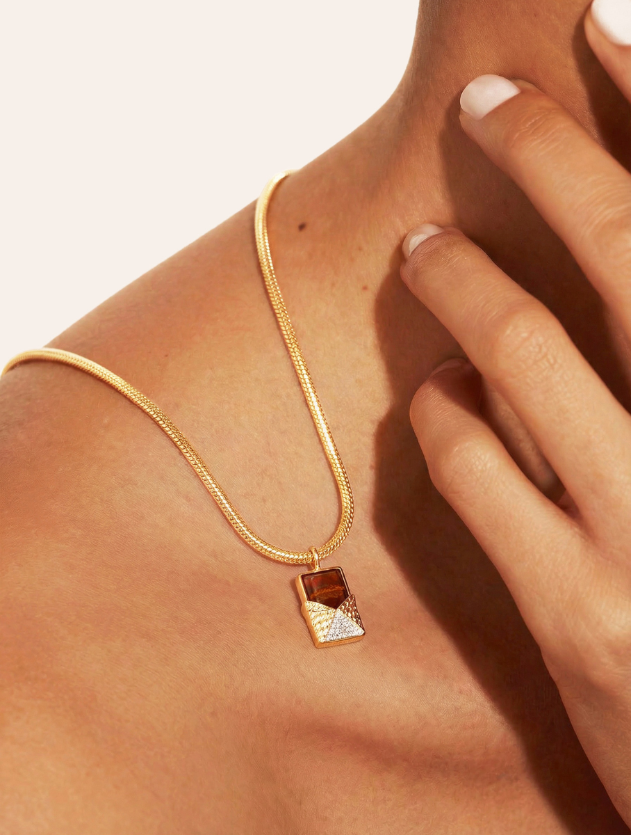 Pendentif Toteme - Chocolat