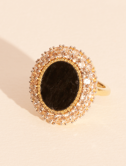 Mirage Ring - Textured Onyx