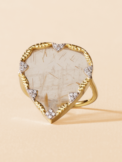 Lima Ring Gold Rutilated Quartz